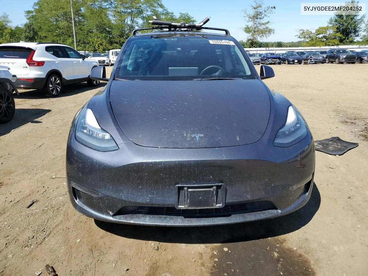 2021 Tesla Model Y VIN: 5YJYGDEE2MF204252 Lot: 70445194