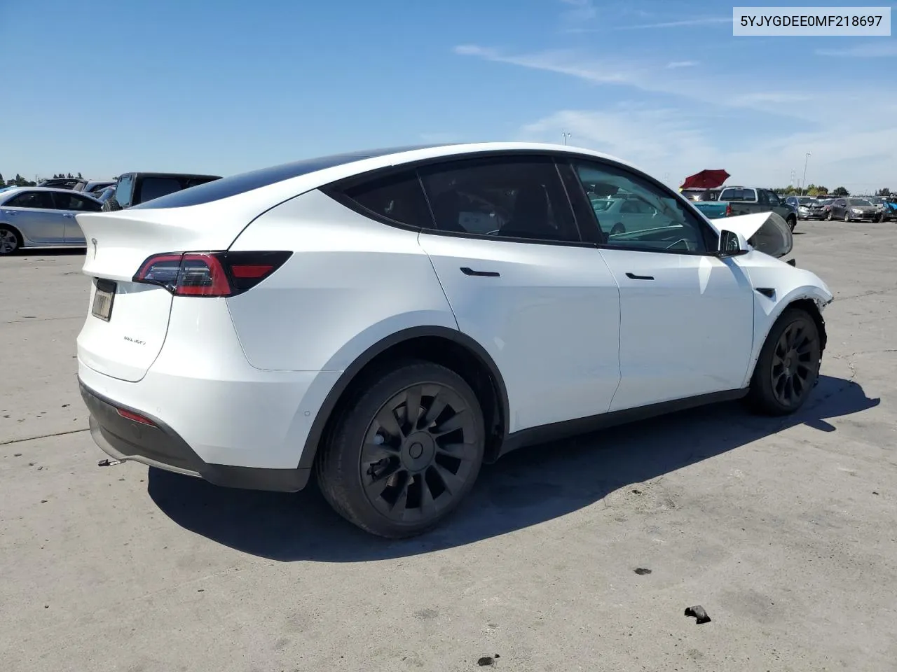 2021 Tesla Model Y VIN: 5YJYGDEE0MF218697 Lot: 70536964