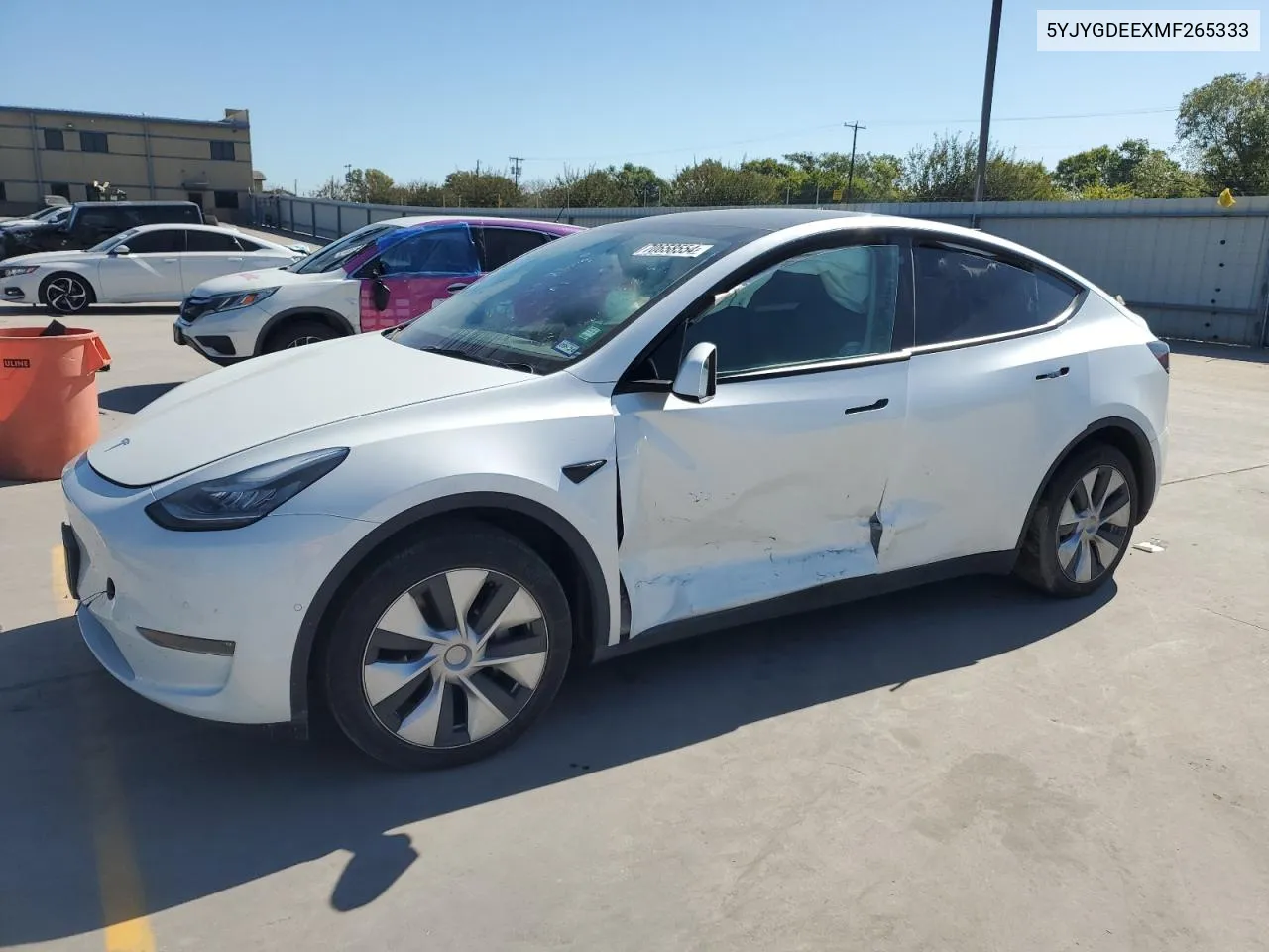 2021 Tesla Model Y VIN: 5YJYGDEEXMF265333 Lot: 70658554