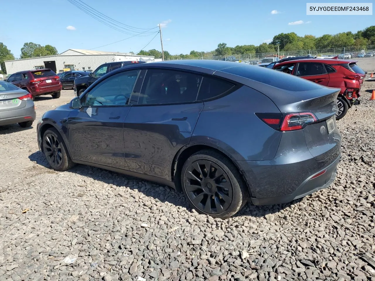 5YJYGDEE0MF243468 2021 Tesla Model Y