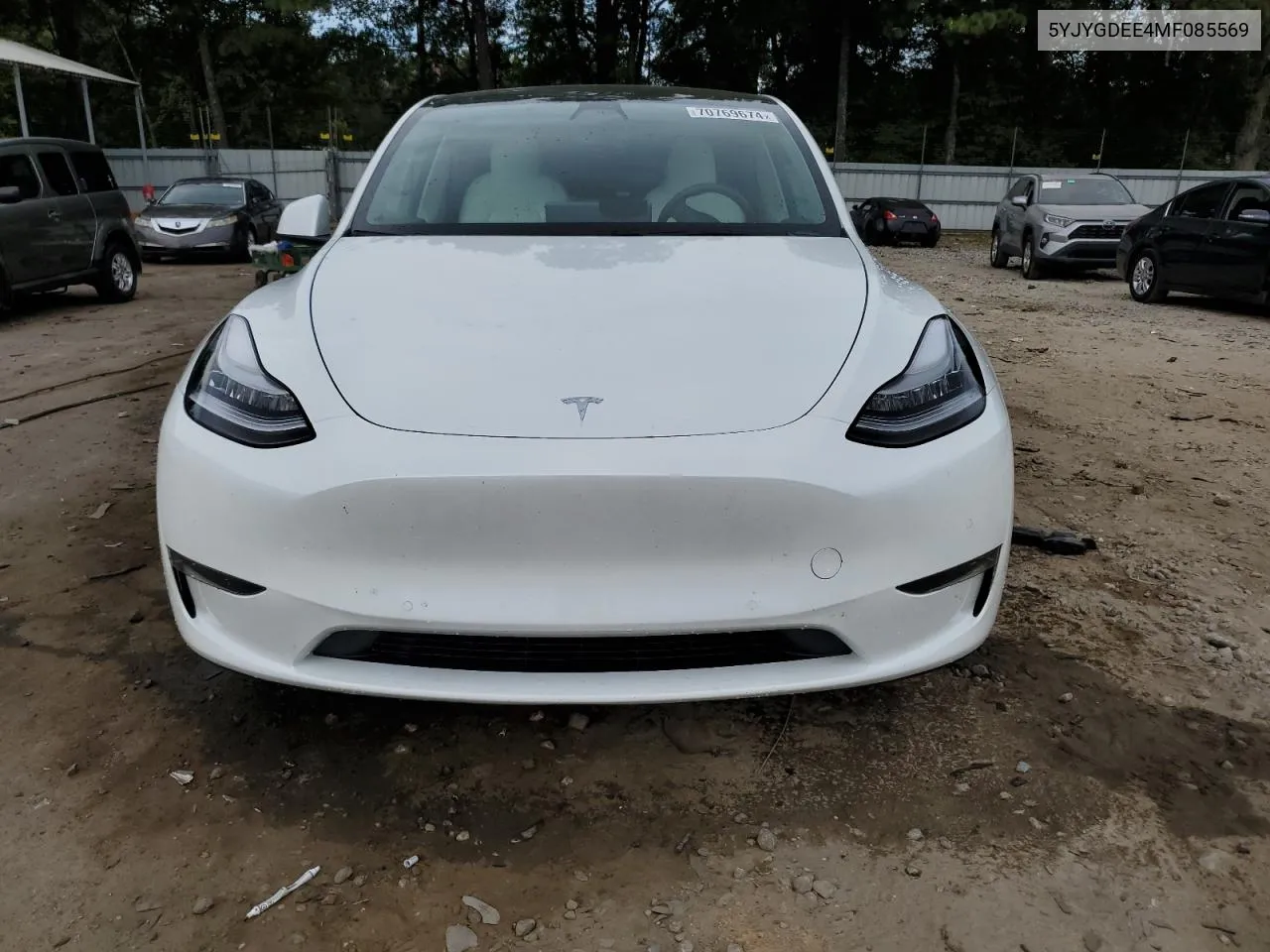 5YJYGDEE4MF085569 2021 Tesla Model Y