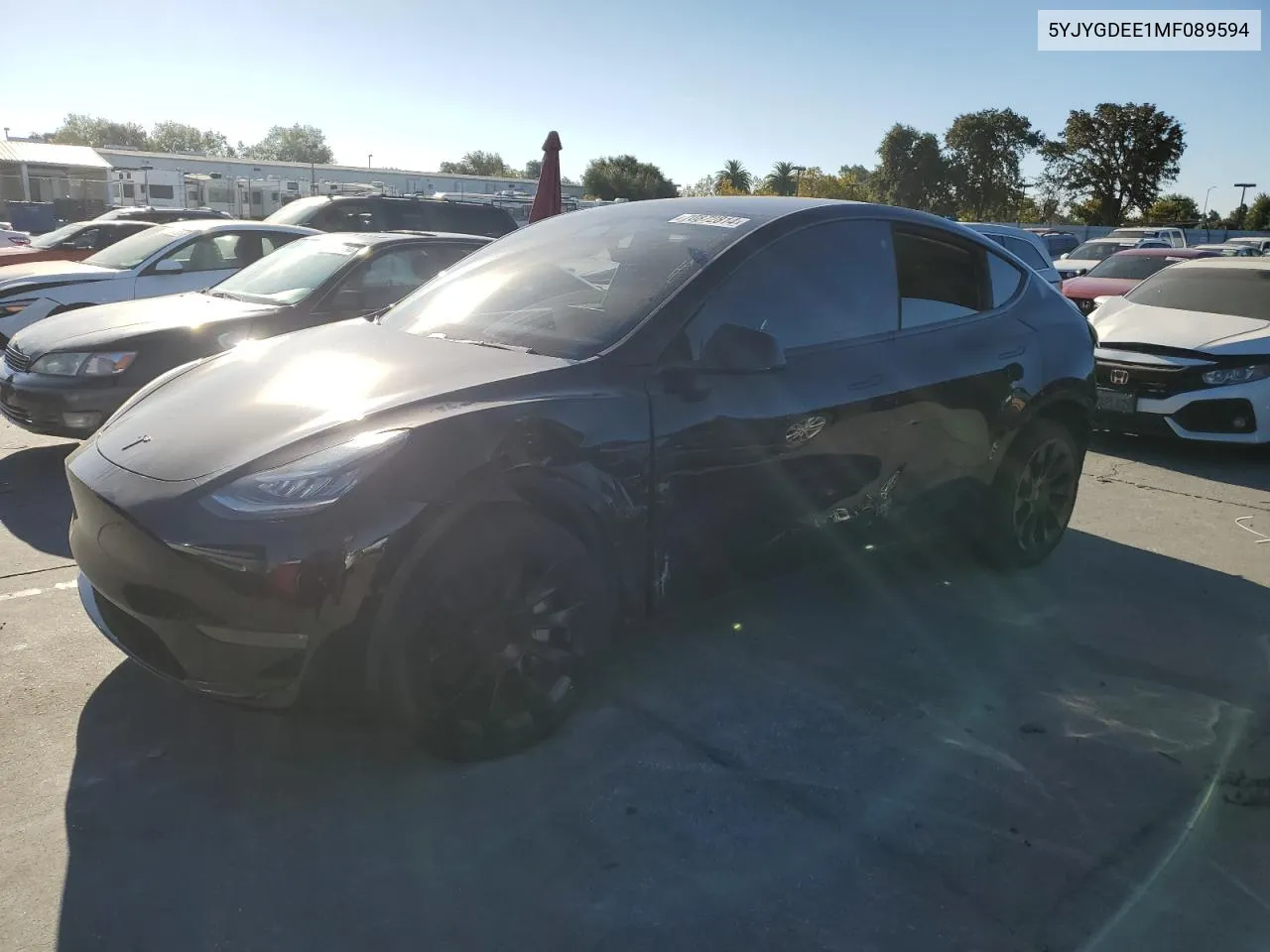 5YJYGDEE1MF089594 2021 Tesla Model Y