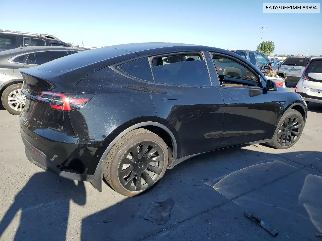 2021 Tesla Model Y VIN: 5YJYGDEE1MF089594 Lot: 70872814