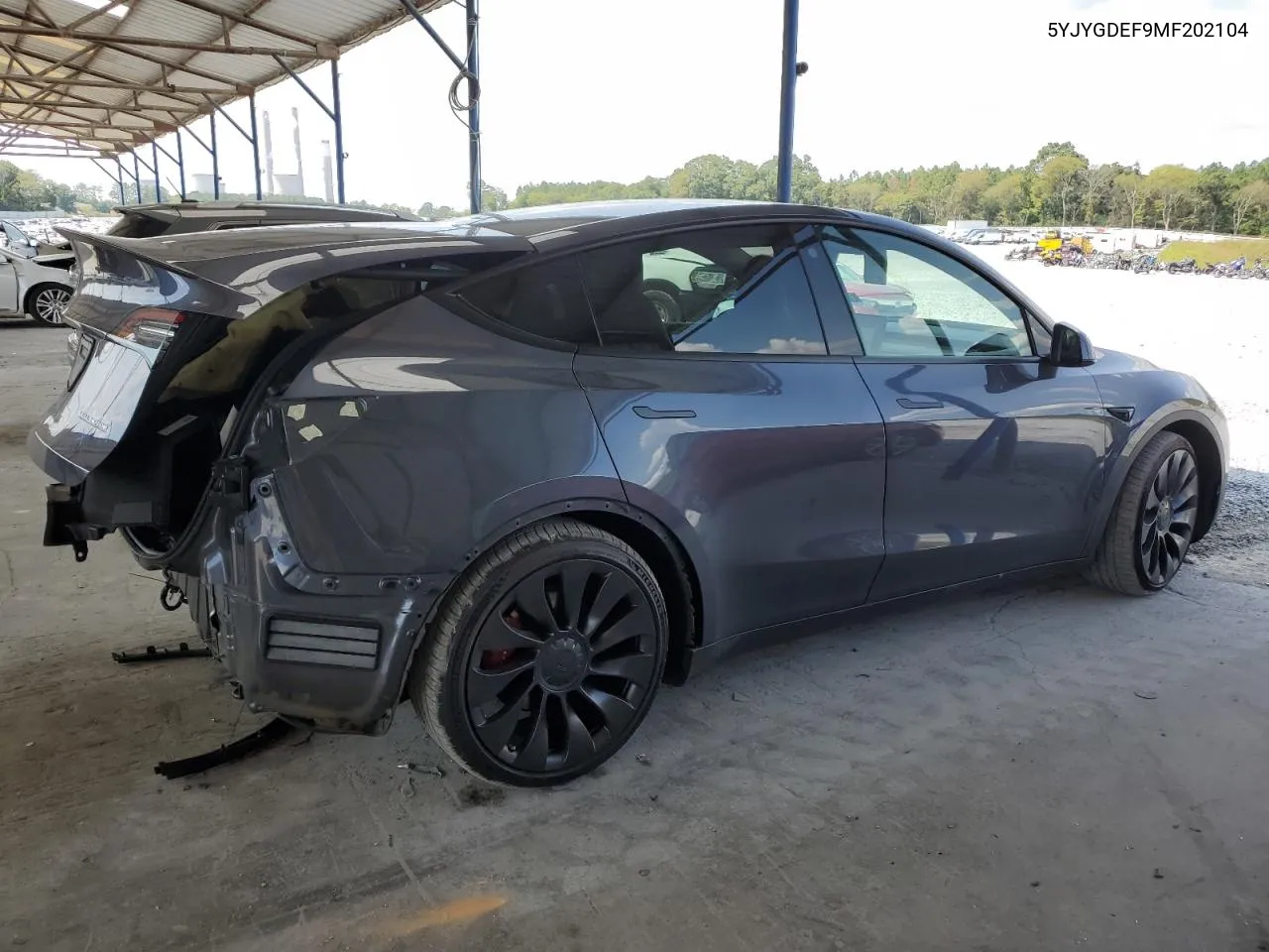 2021 Tesla Model Y VIN: 5YJYGDEF9MF202104 Lot: 70956114