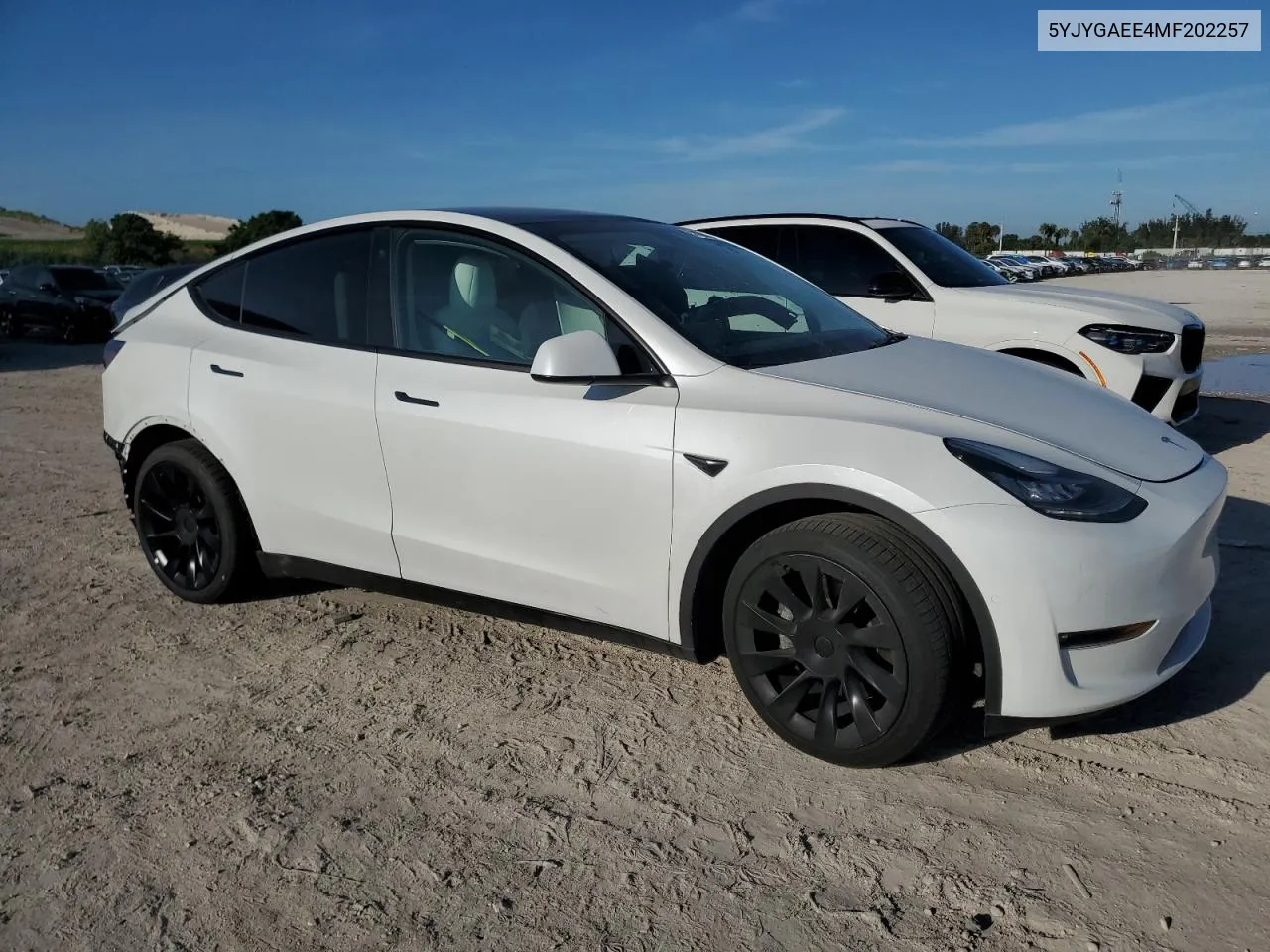 2021 Tesla Model Y VIN: 5YJYGAEE4MF202257 Lot: 71058104