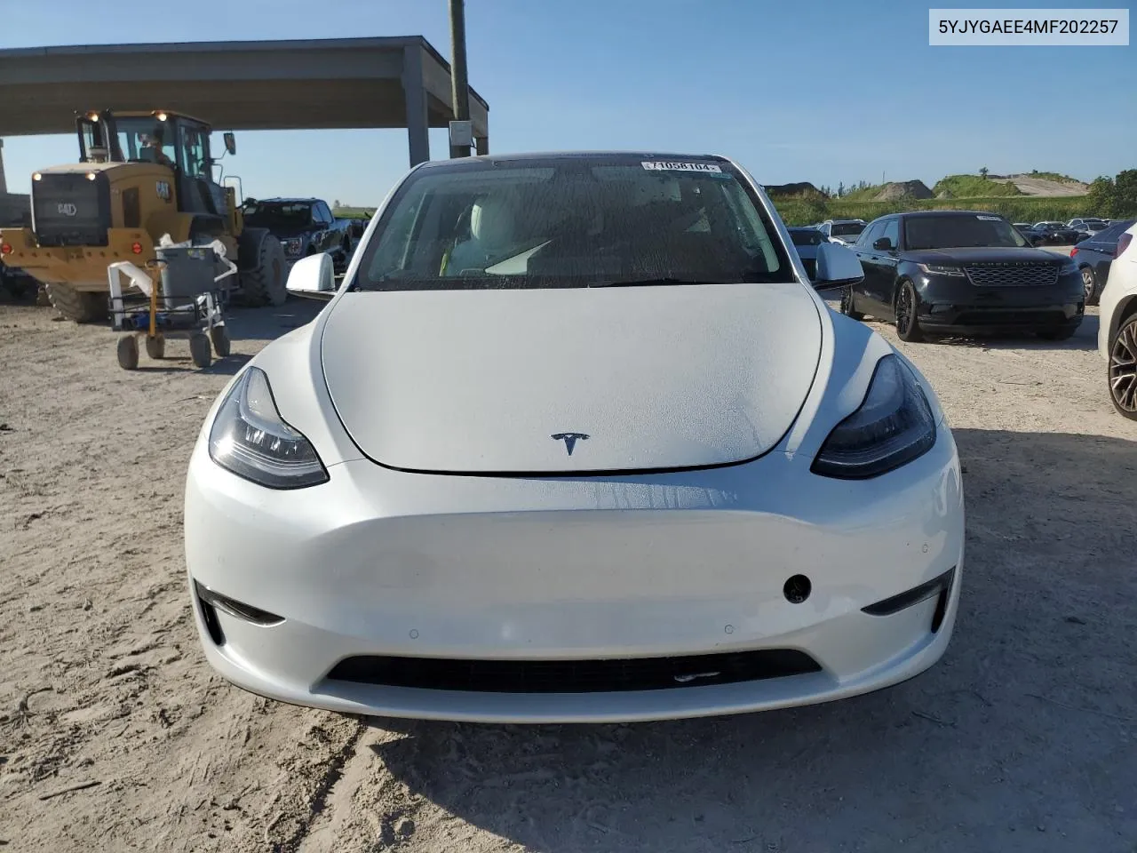 2021 Tesla Model Y VIN: 5YJYGAEE4MF202257 Lot: 71058104