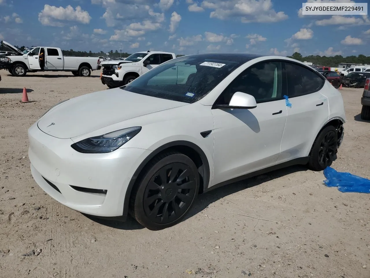 2021 Tesla Model Y VIN: 5YJYGDEE2MF229491 Lot: 71192784