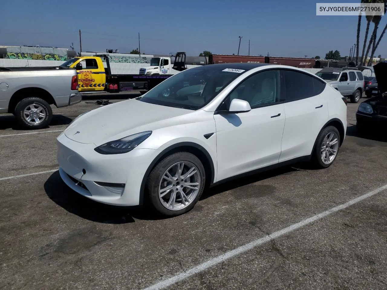 2021 Tesla Model Y VIN: 5YJYGDEE6MF271906 Lot: 71250964