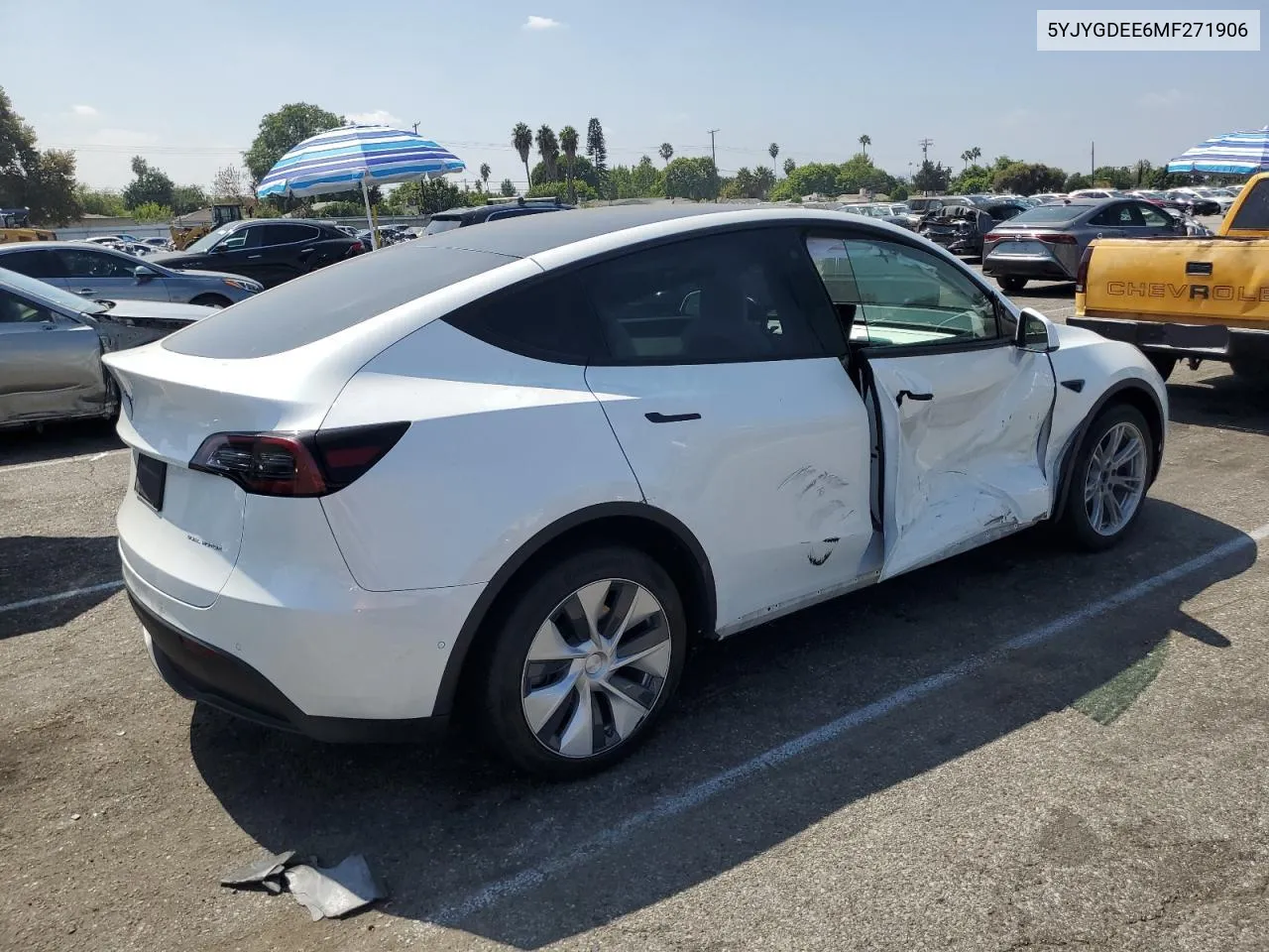 2021 Tesla Model Y VIN: 5YJYGDEE6MF271906 Lot: 71250964