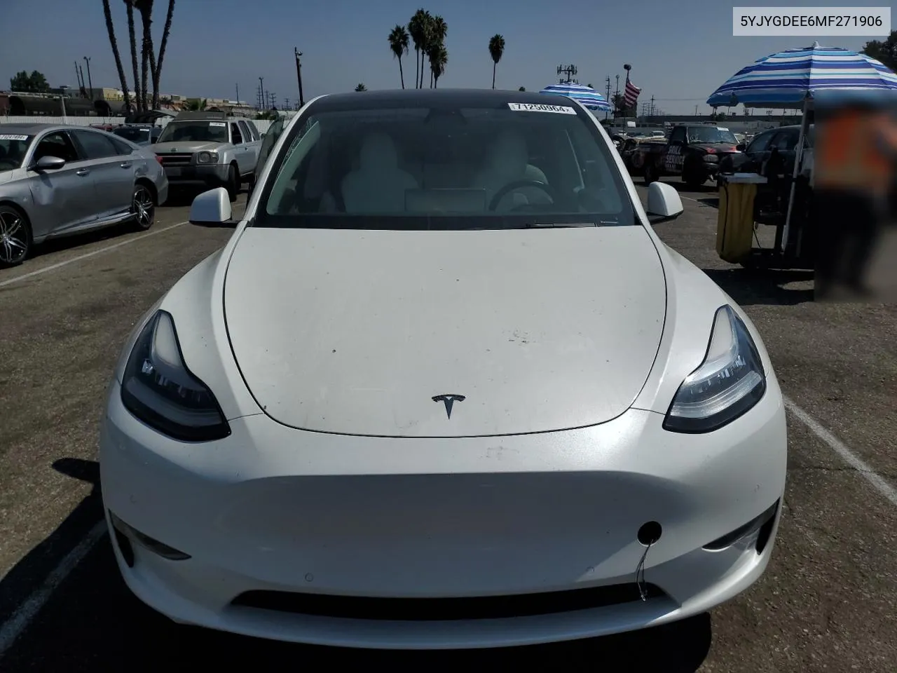 2021 Tesla Model Y VIN: 5YJYGDEE6MF271906 Lot: 71250964