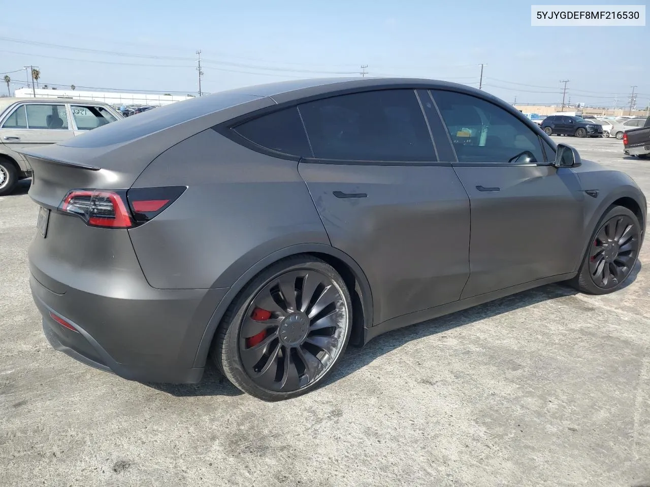 2021 Tesla Model Y VIN: 5YJYGDEF8MF216530 Lot: 71433214