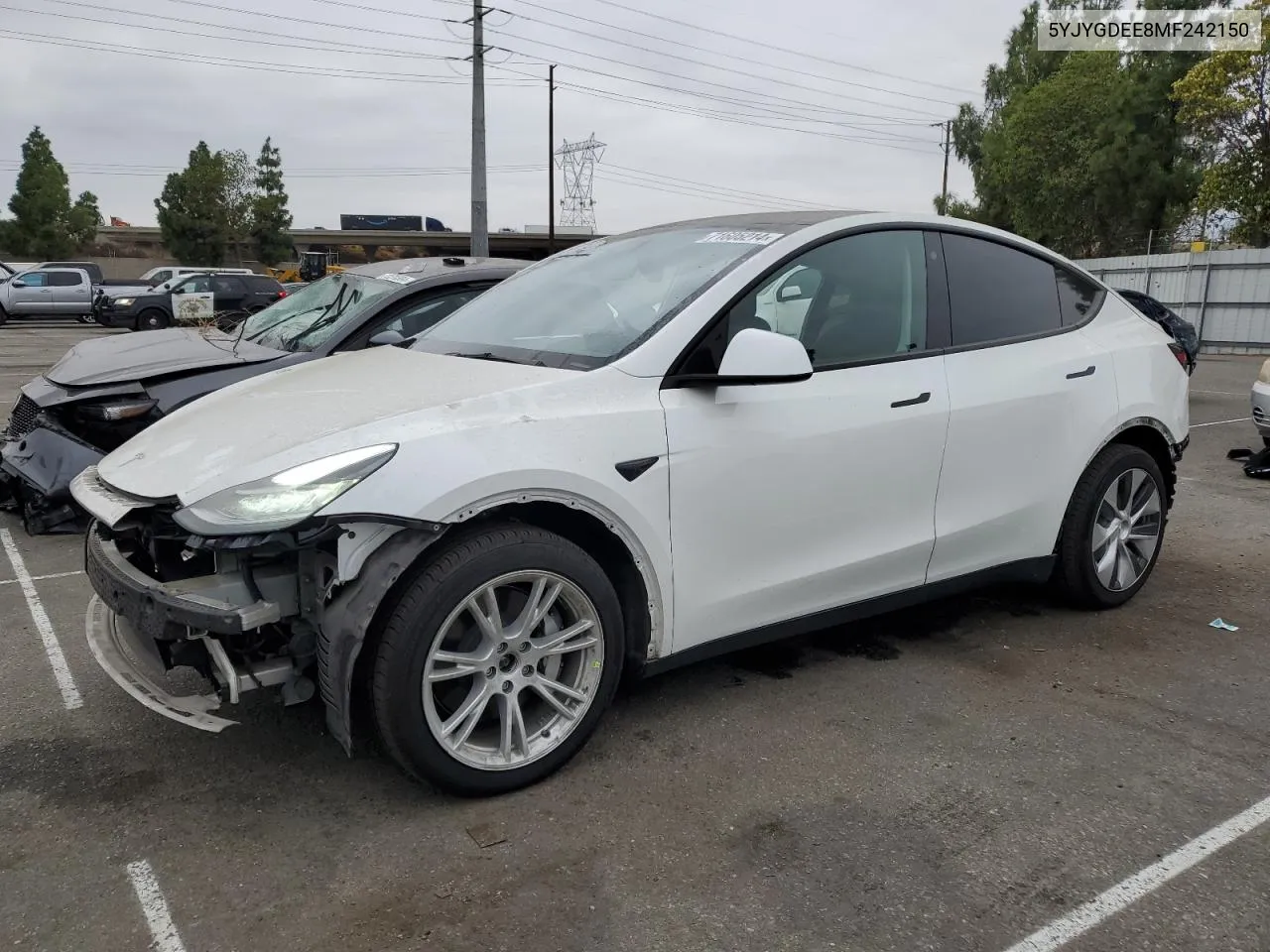 5YJYGDEE8MF242150 2021 Tesla Model Y