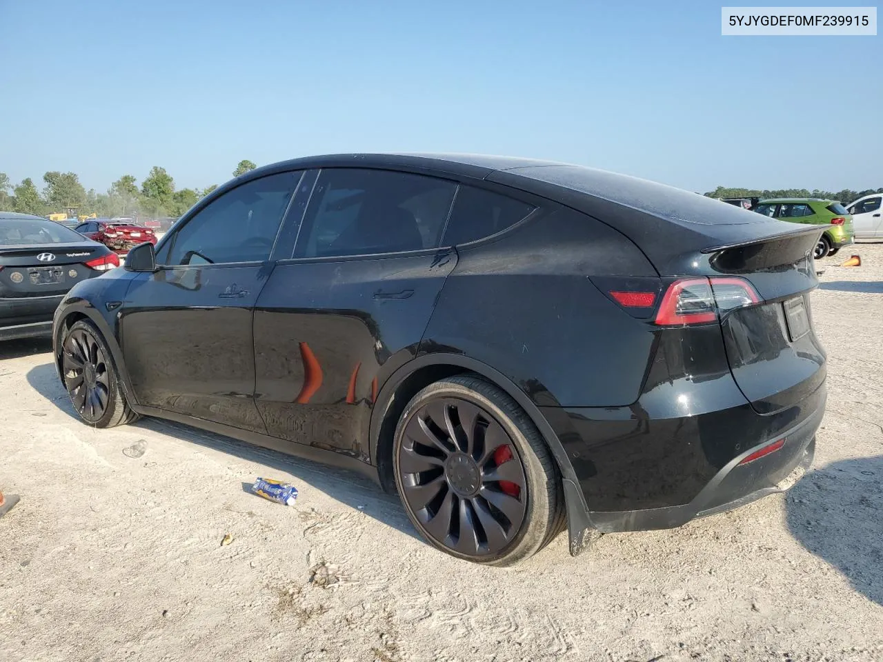 2021 Tesla Model Y VIN: 5YJYGDEF0MF239915 Lot: 71651834