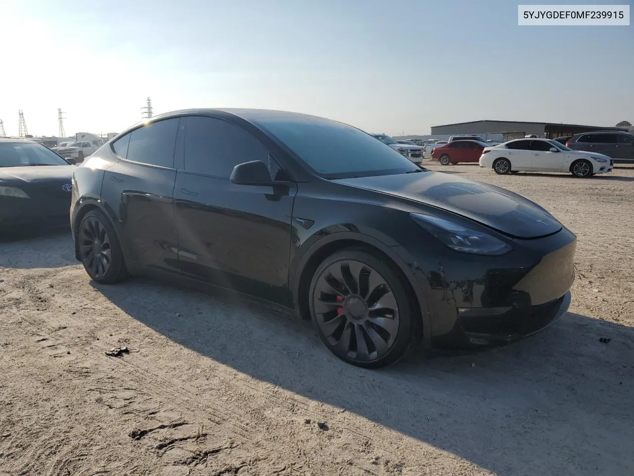 2021 Tesla Model Y VIN: 5YJYGDEF0MF239915 Lot: 71651834