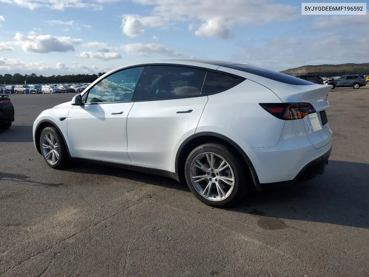 2021 Tesla Model Y VIN: 5YJYGDEE6MF196592 Lot: 71712374