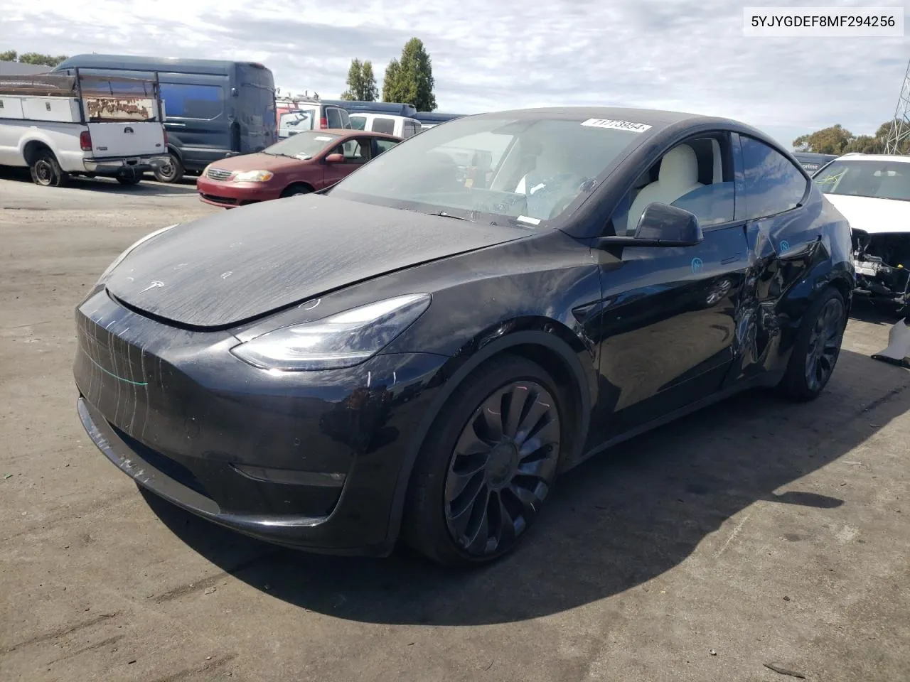 5YJYGDEF8MF294256 2021 Tesla Model Y