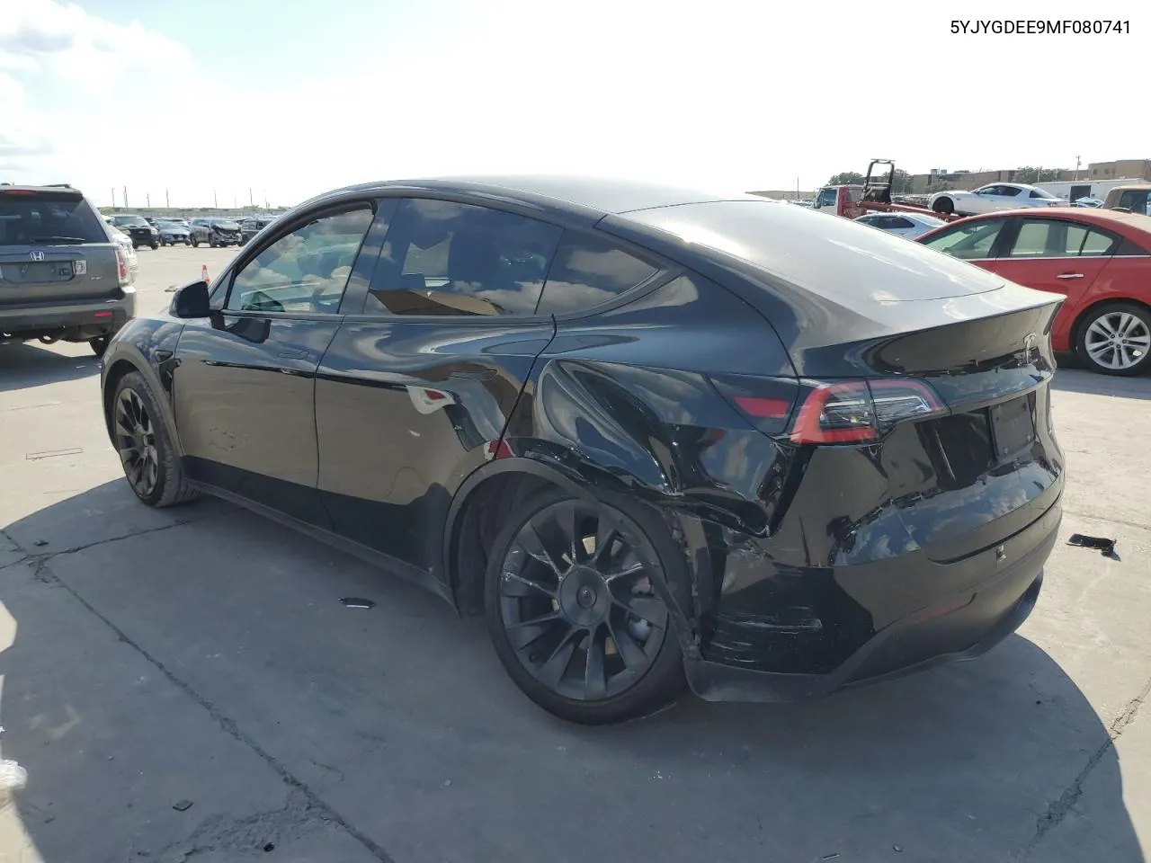 2021 Tesla Model Y VIN: 5YJYGDEE9MF080741 Lot: 71858494