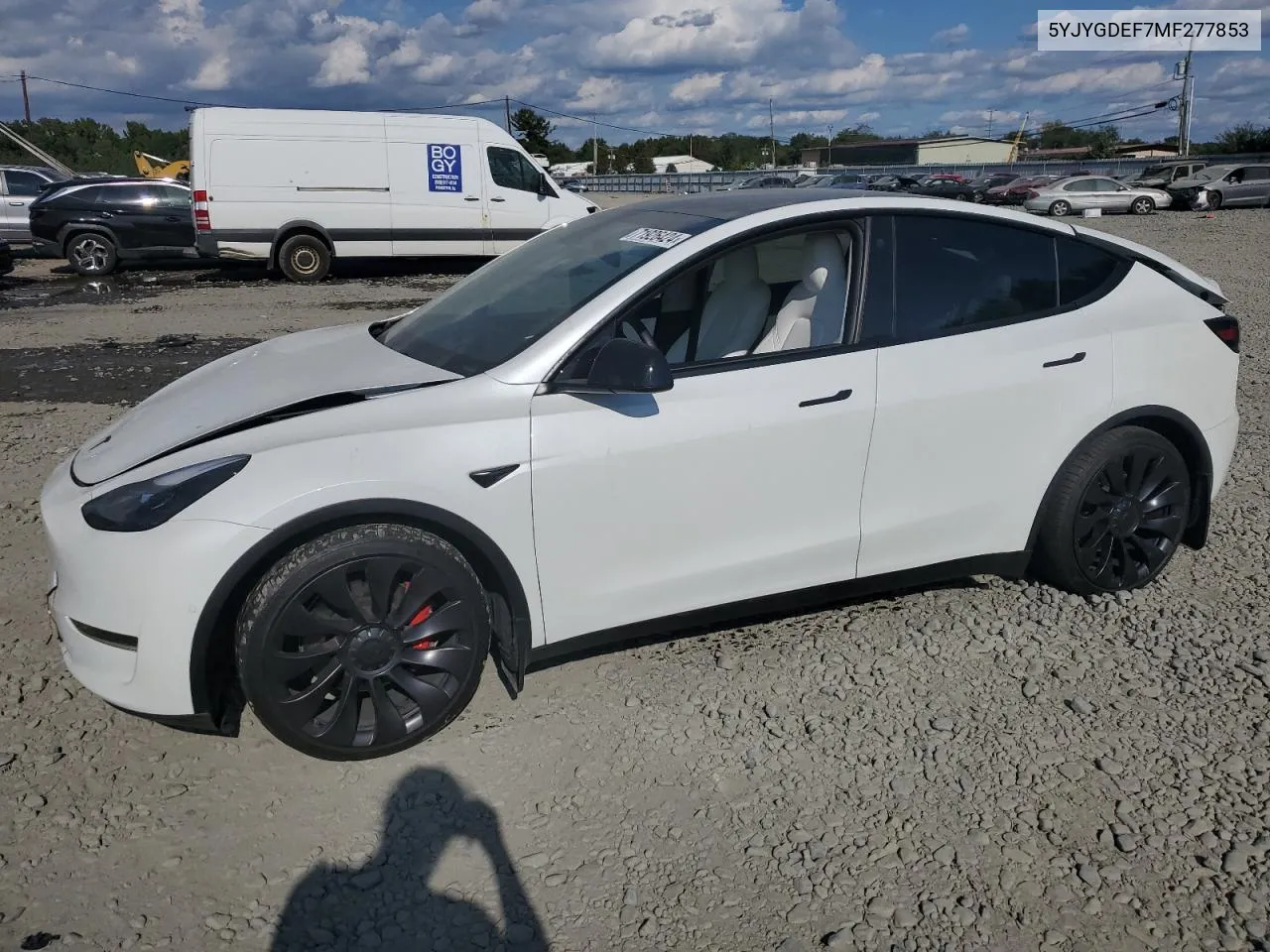 5YJYGDEF7MF277853 2021 Tesla Model Y