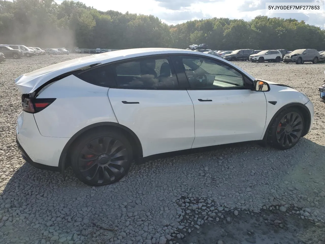 2021 Tesla Model Y VIN: 5YJYGDEF7MF277853 Lot: 71926424