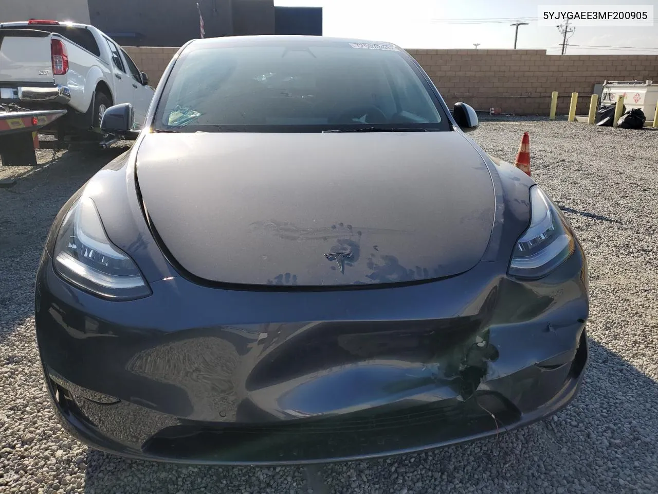 2021 Tesla Model Y VIN: 5YJYGAEE3MF200905 Lot: 72003864