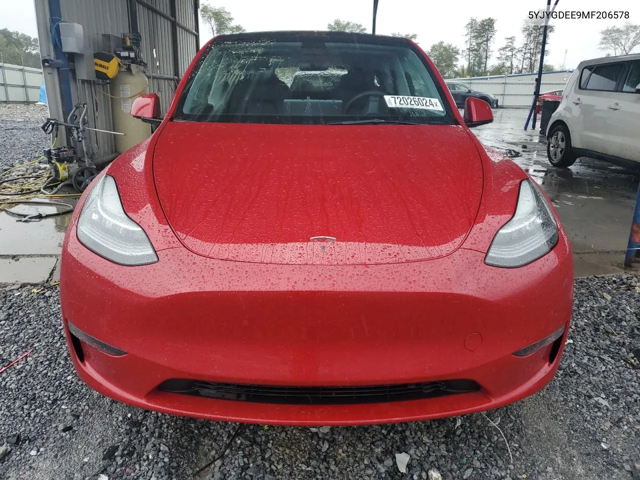 2021 Tesla Model Y VIN: 5YJYGDEE9MF206578 Lot: 72026024