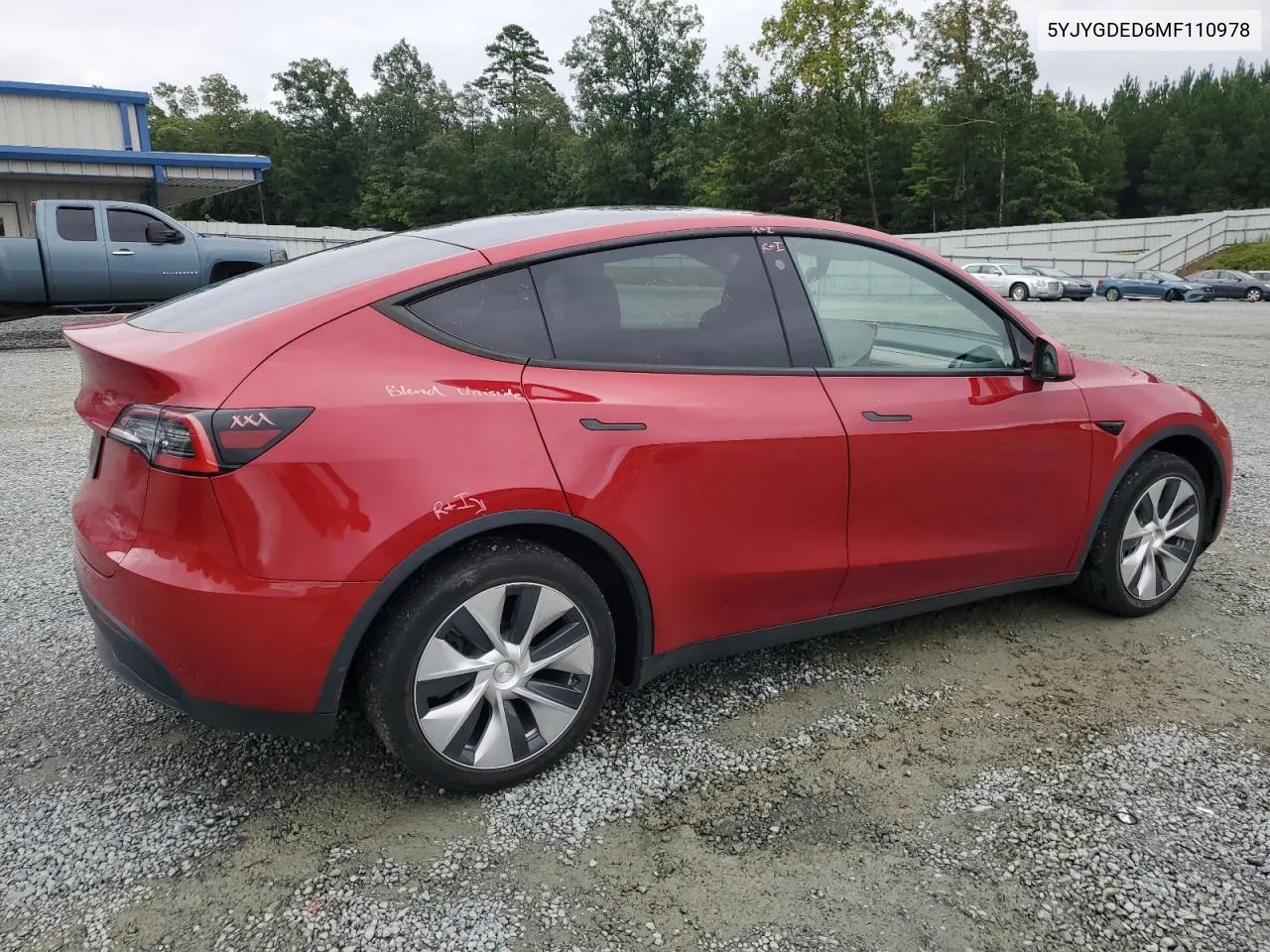 2021 Tesla Model Y VIN: 5YJYGDED6MF110978 Lot: 72050114