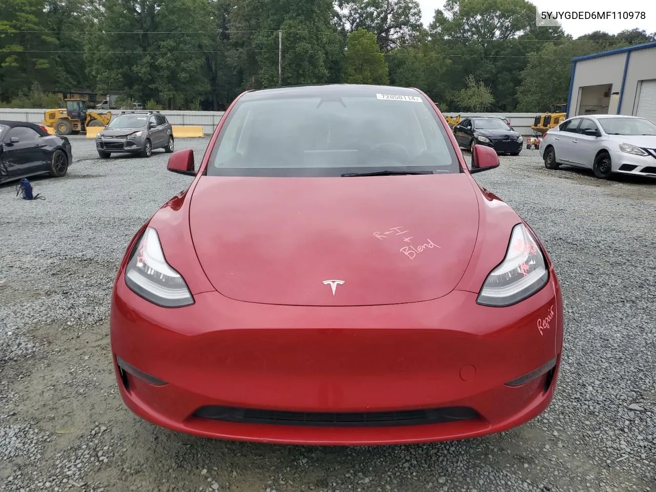 5YJYGDED6MF110978 2021 Tesla Model Y