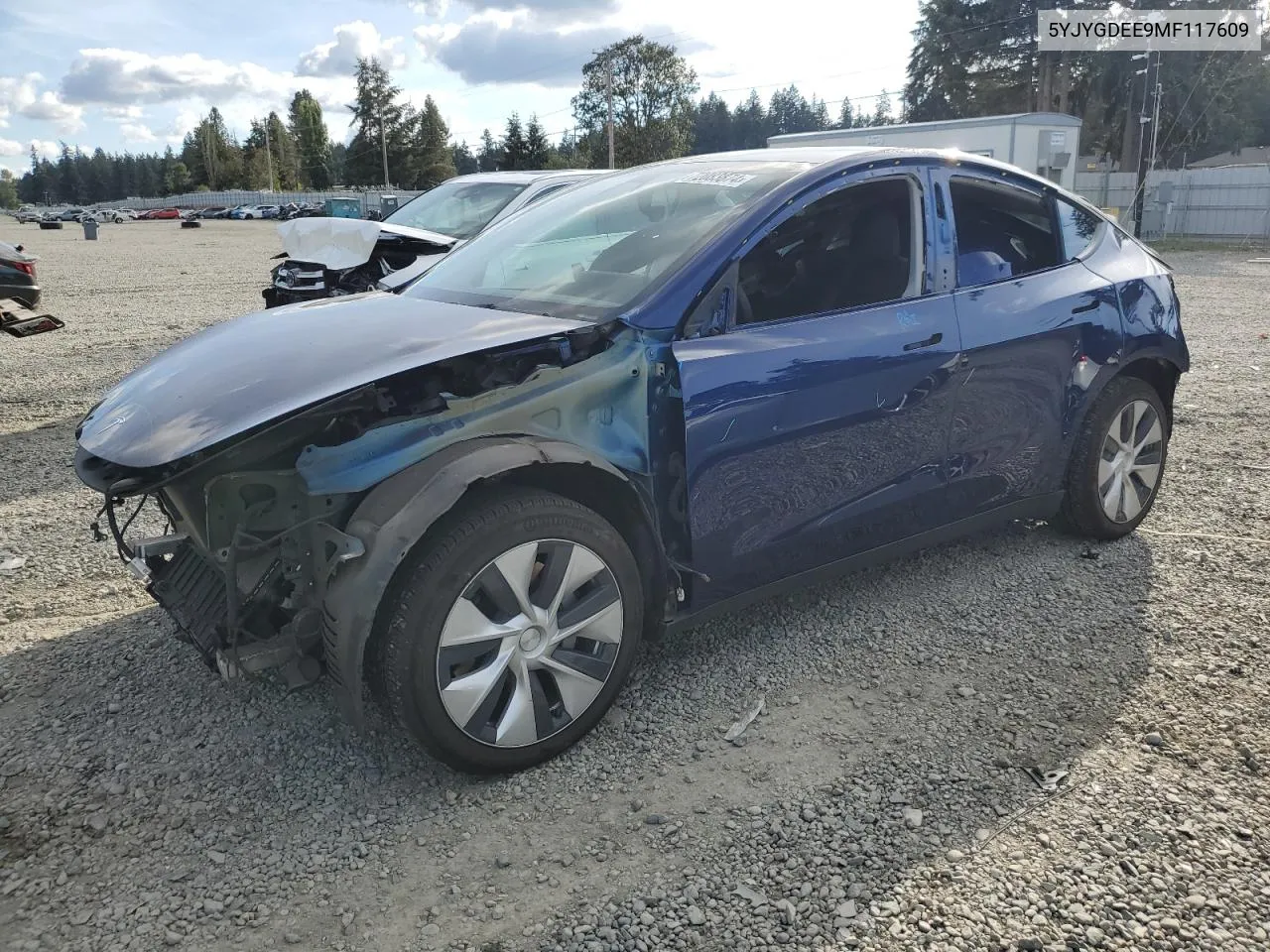 5YJYGDEE9MF117609 2021 Tesla Model Y