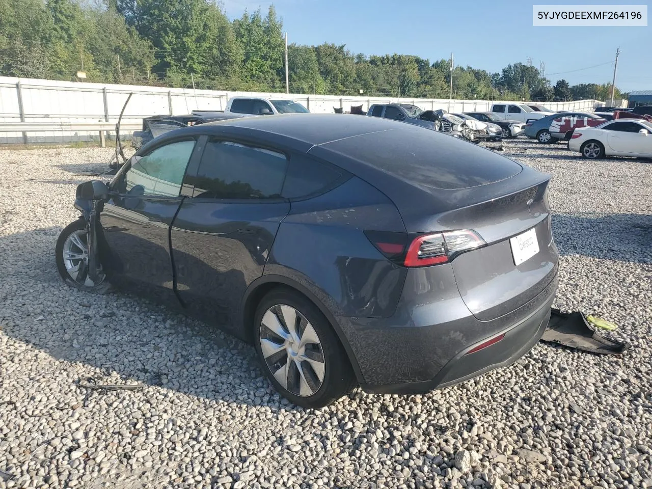 2021 Tesla Model Y VIN: 5YJYGDEEXMF264196 Lot: 72429234