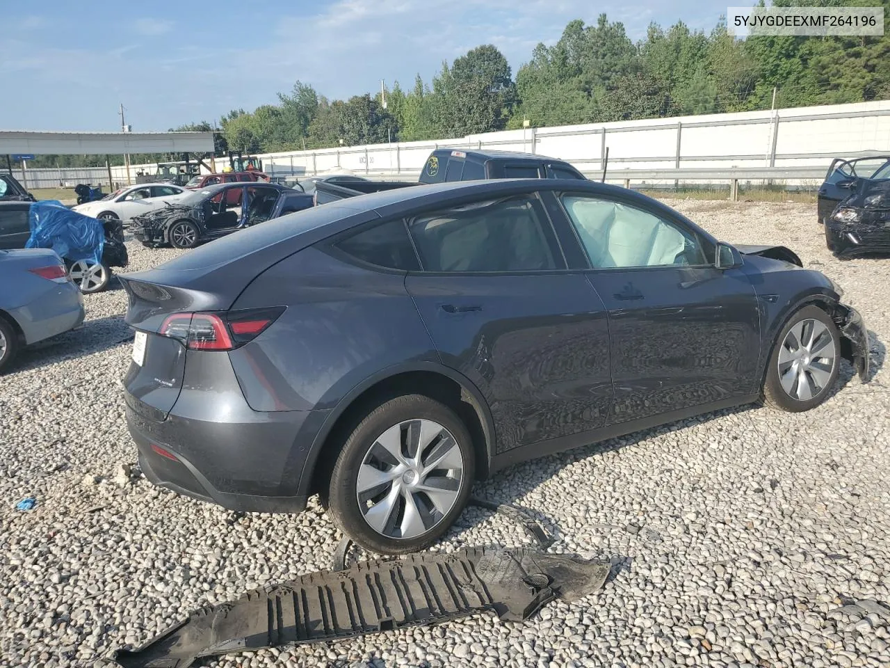 2021 Tesla Model Y VIN: 5YJYGDEEXMF264196 Lot: 72429234