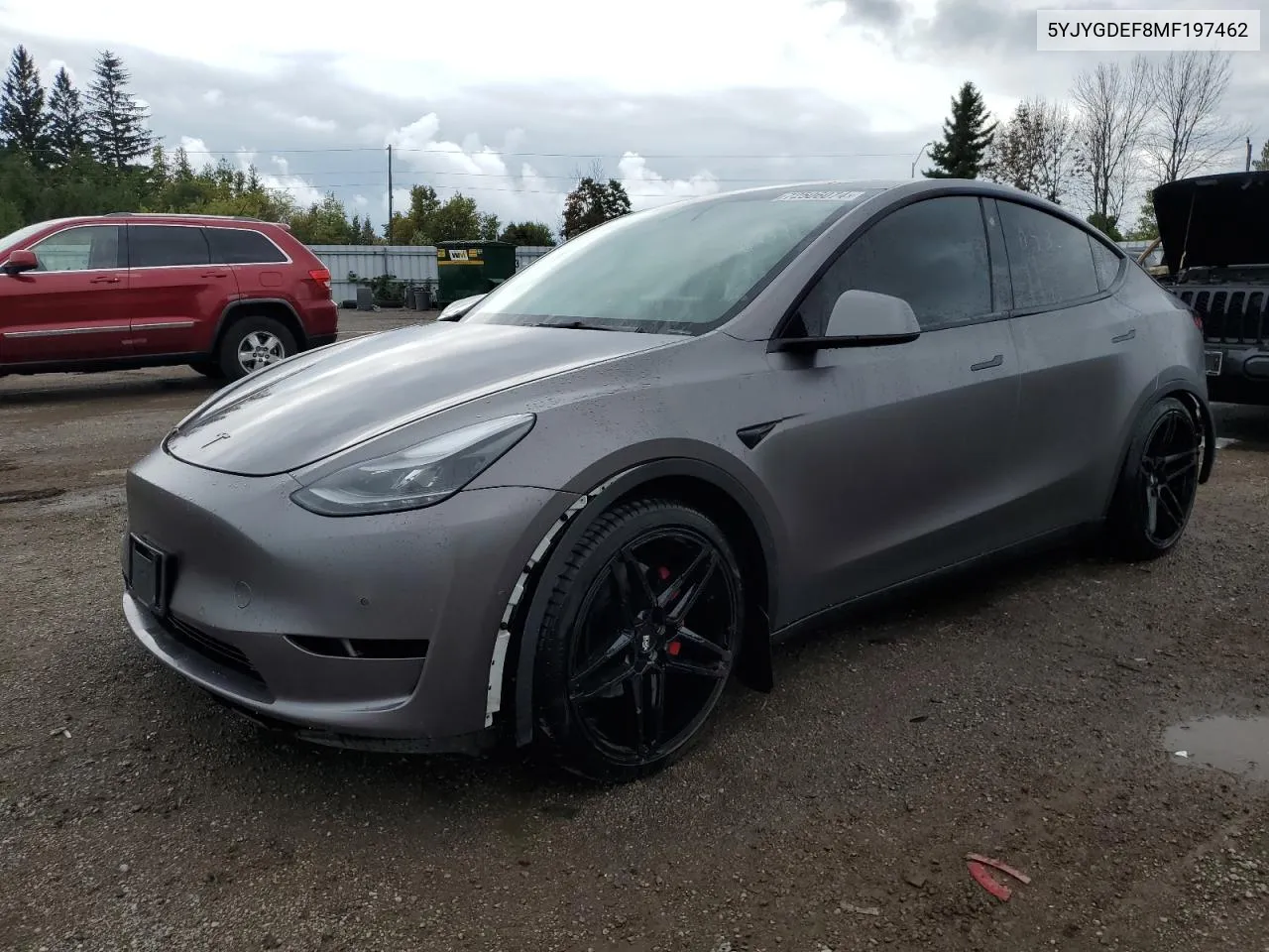 2021 Tesla Model Y VIN: 5YJYGDEF8MF197462 Lot: 72506074