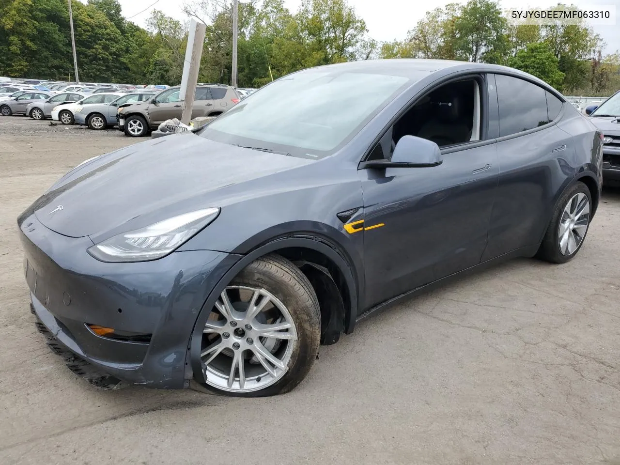 2021 Tesla Model Y VIN: 5YJYGDEE7MF063310 Lot: 72506104