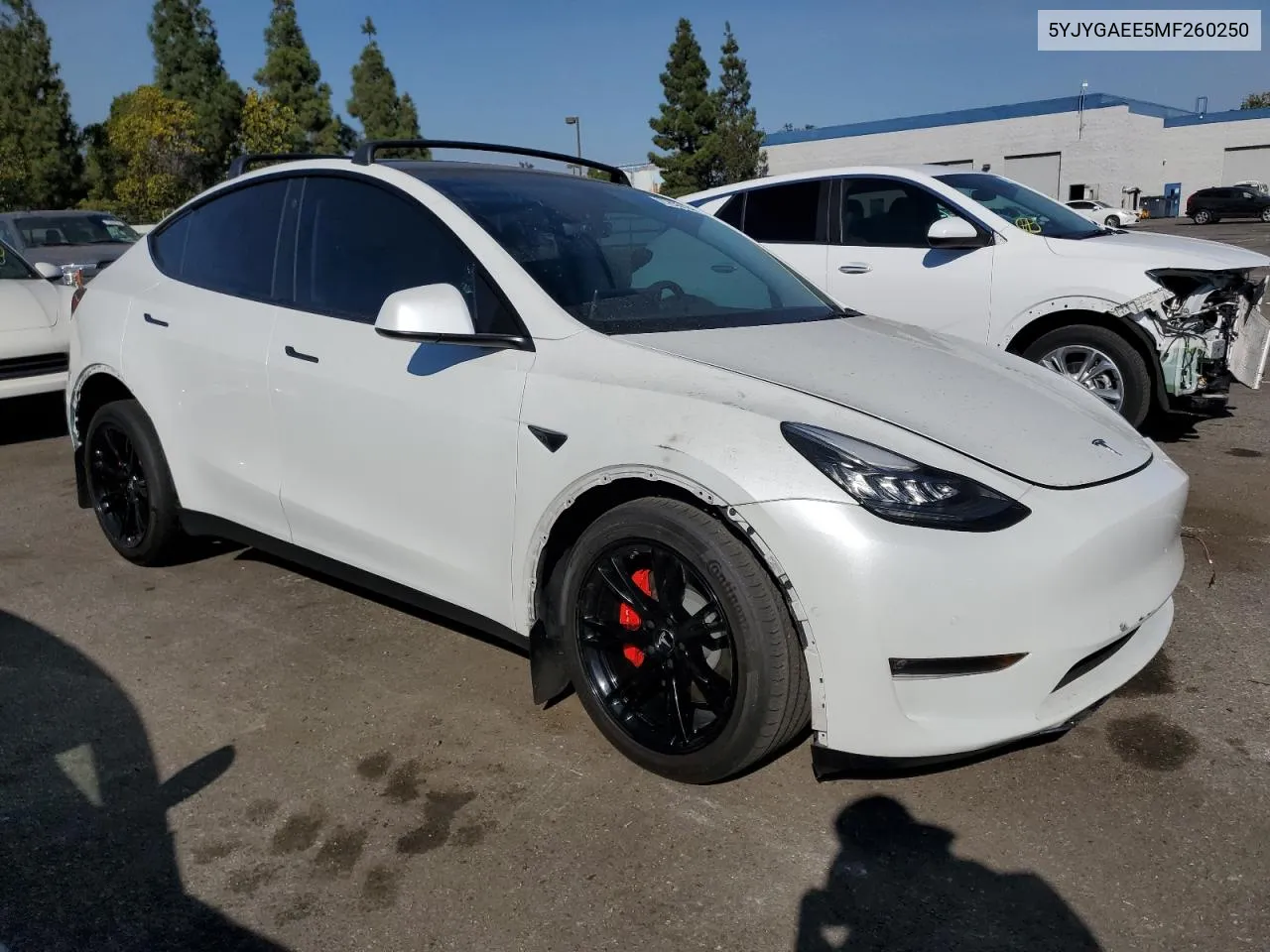 2021 Tesla Model Y VIN: 5YJYGAEE5MF260250 Lot: 72535124