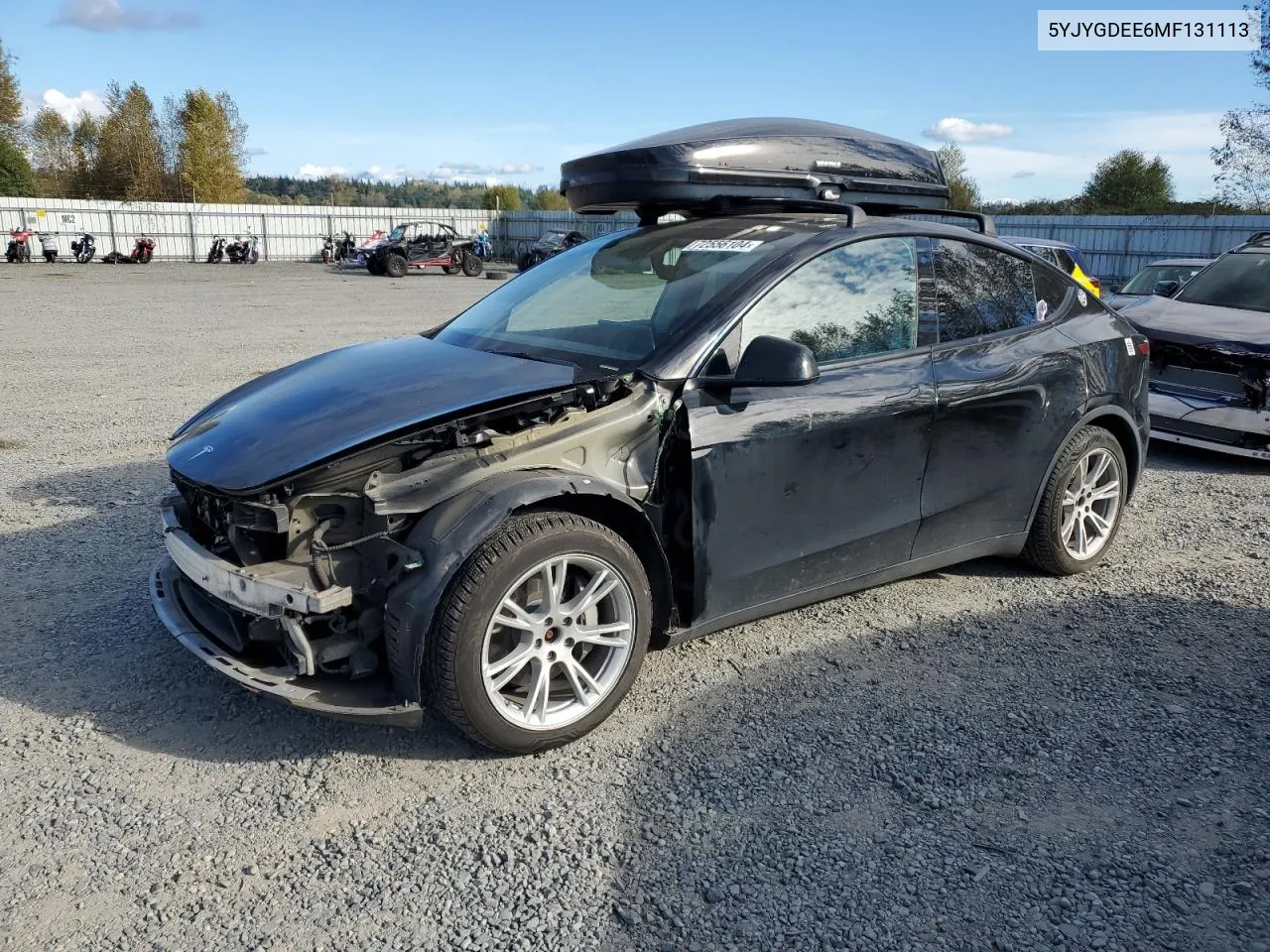 5YJYGDEE6MF131113 2021 Tesla Model Y