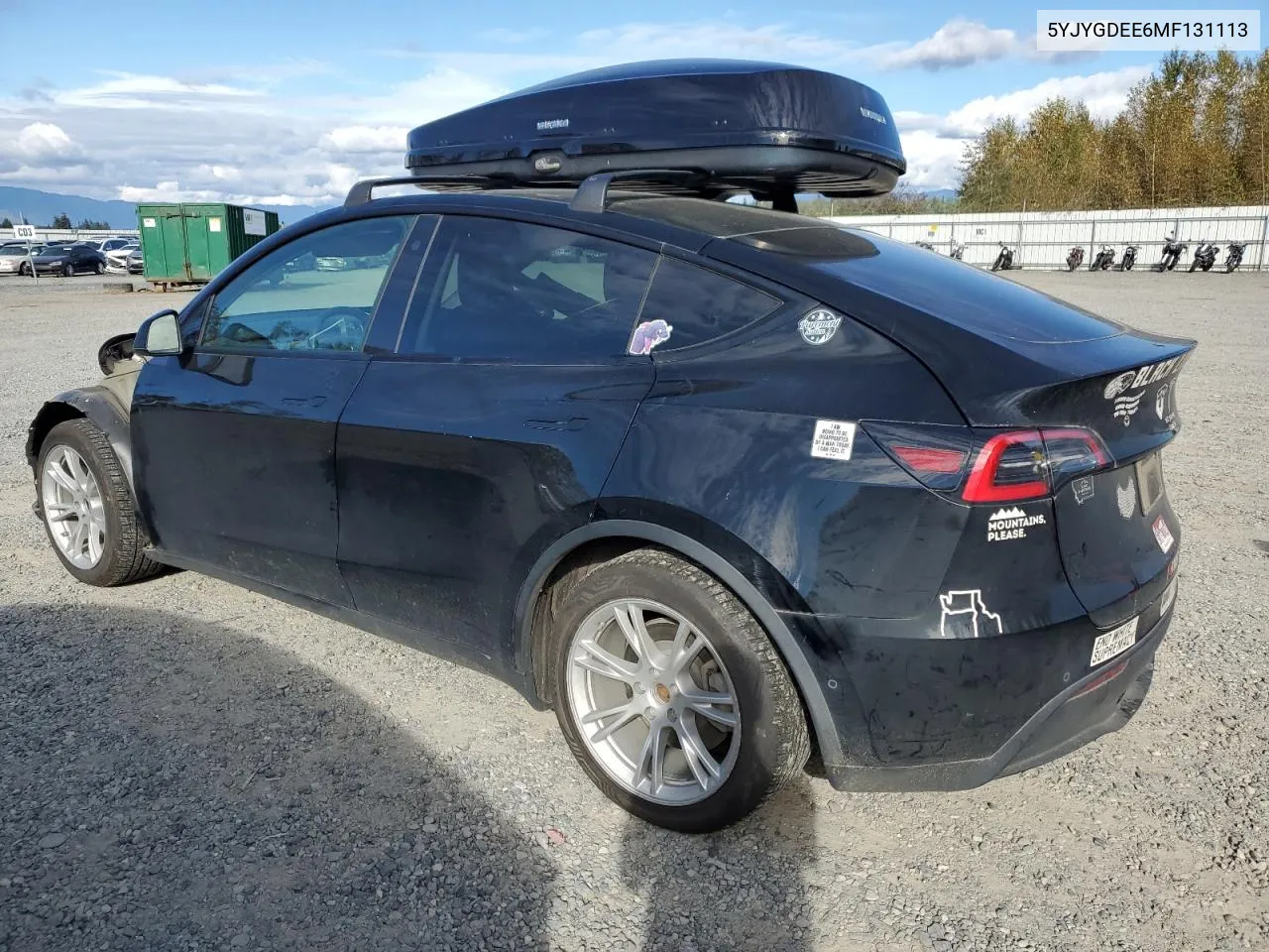 2021 Tesla Model Y VIN: 5YJYGDEE6MF131113 Lot: 72556104