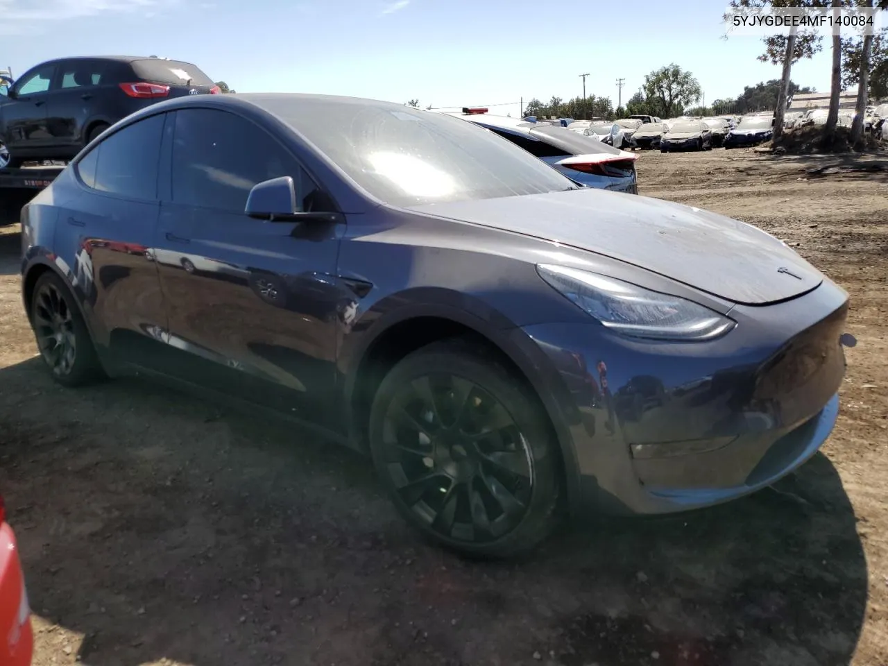 2021 Tesla Model Y VIN: 5YJYGDEE4MF140084 Lot: 72647134