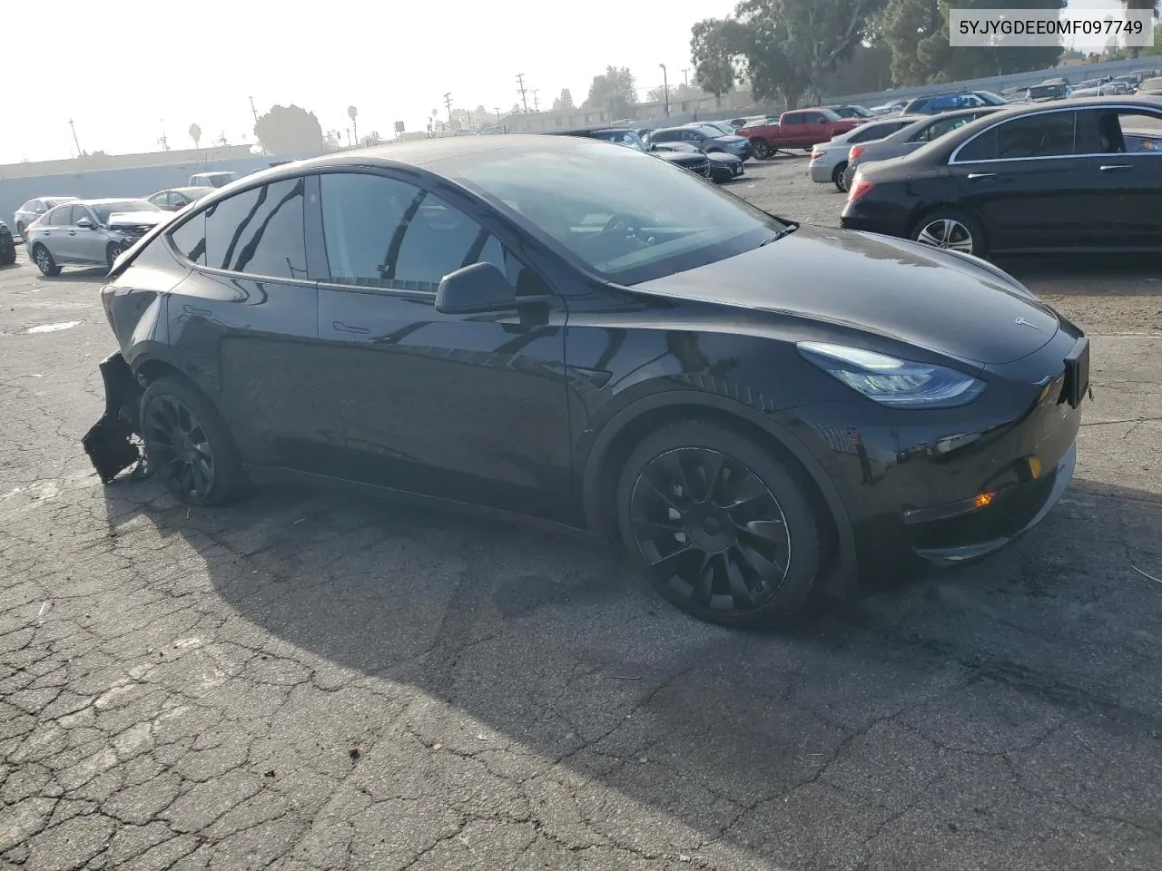 2021 Tesla Model Y VIN: 5YJYGDEE0MF097749 Lot: 72708064