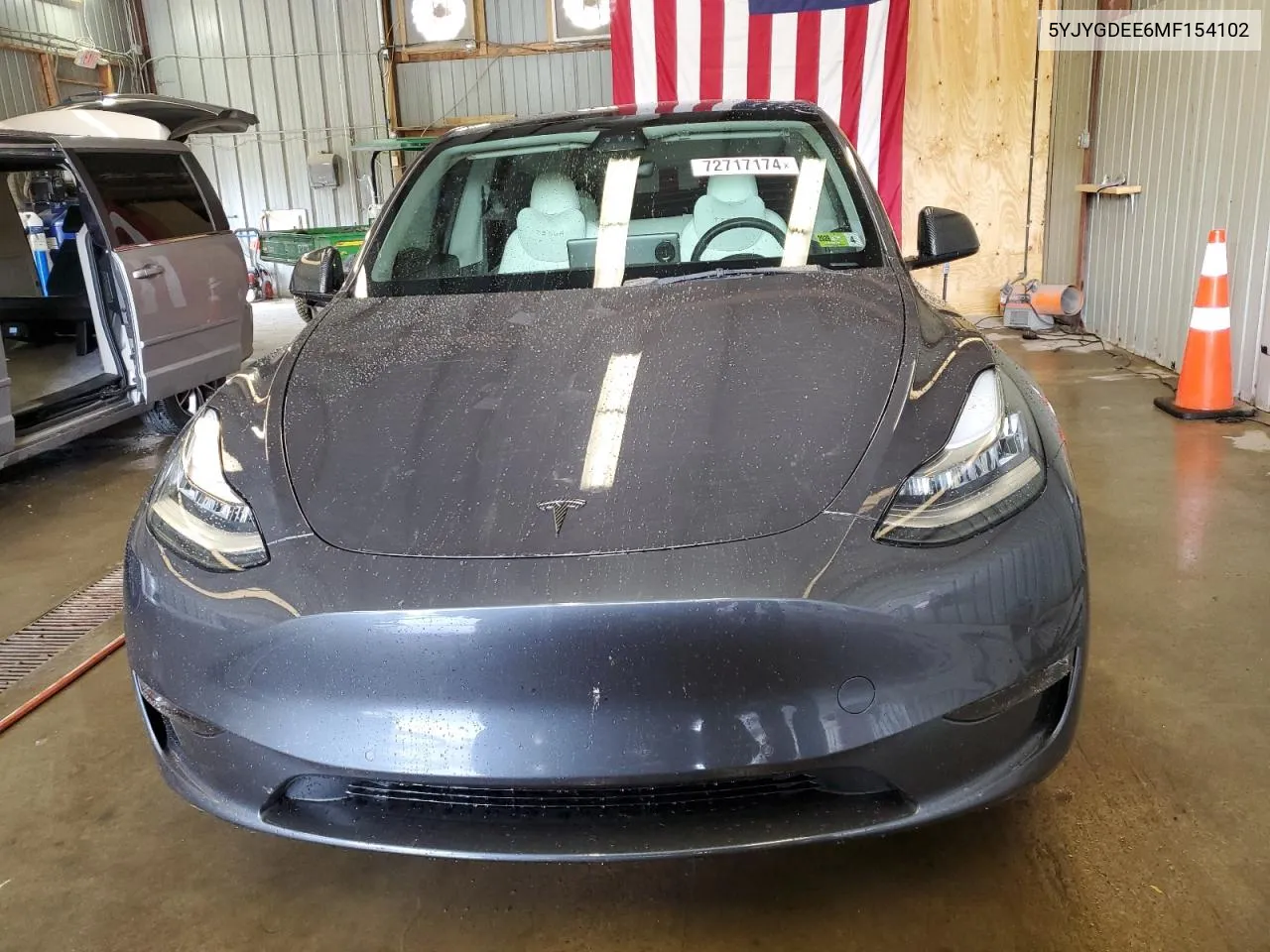 2021 Tesla Model Y VIN: 5YJYGDEE6MF154102 Lot: 72717174