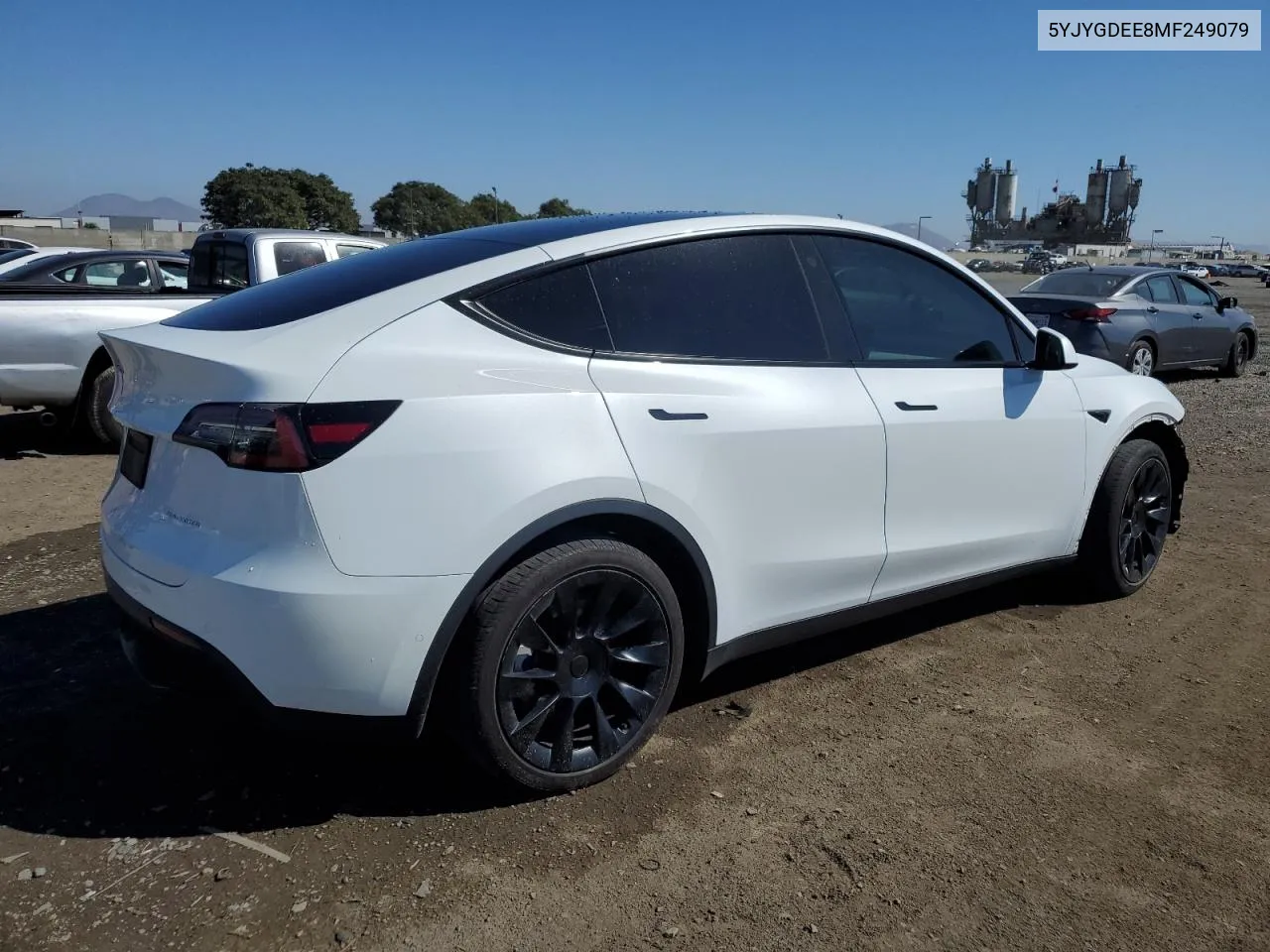 2021 Tesla Model Y VIN: 5YJYGDEE8MF249079 Lot: 72719214