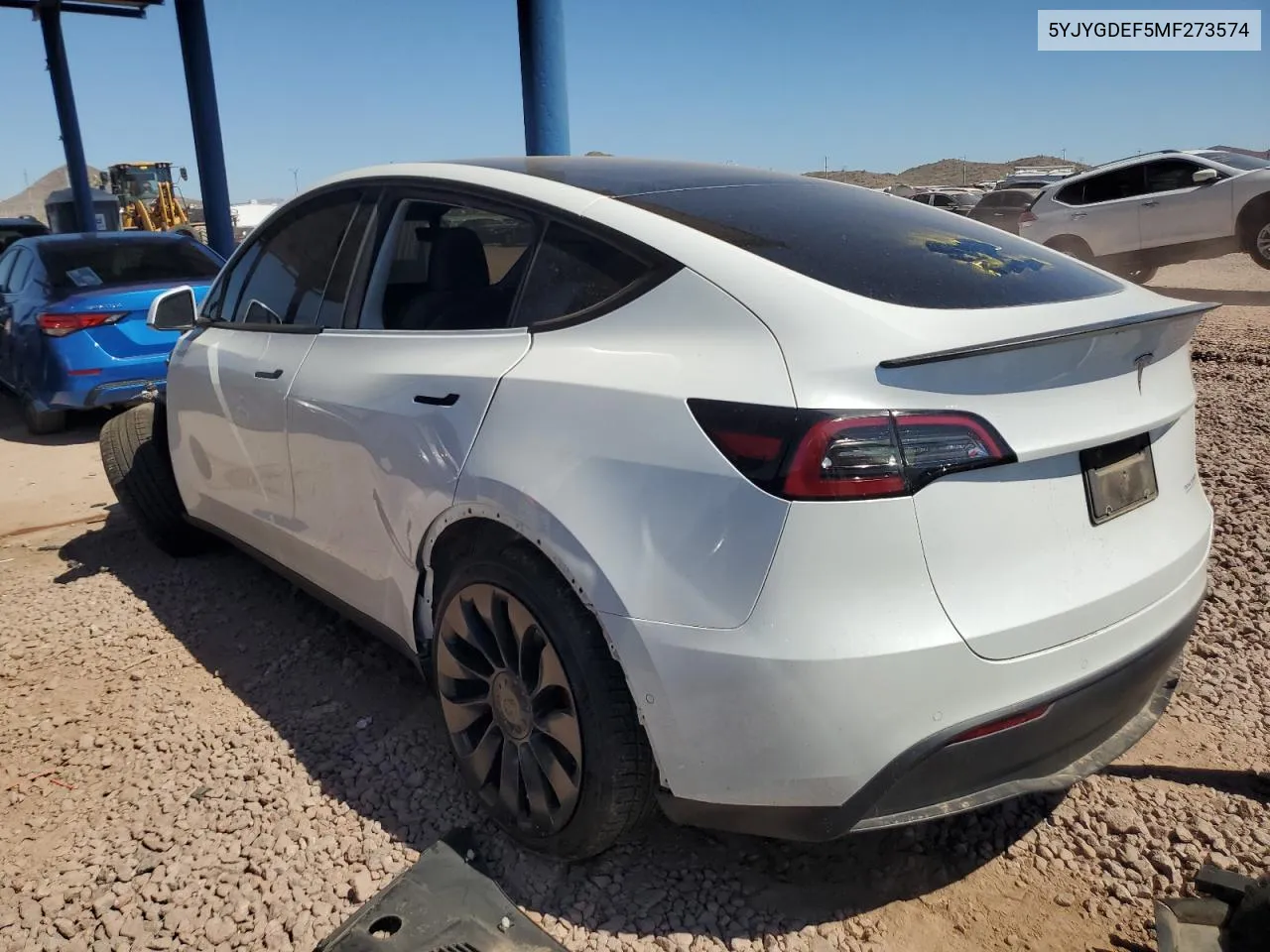 5YJYGDEF5MF273574 2021 Tesla Model Y