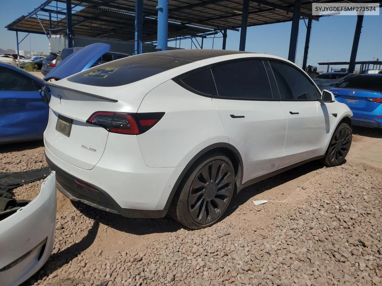 5YJYGDEF5MF273574 2021 Tesla Model Y