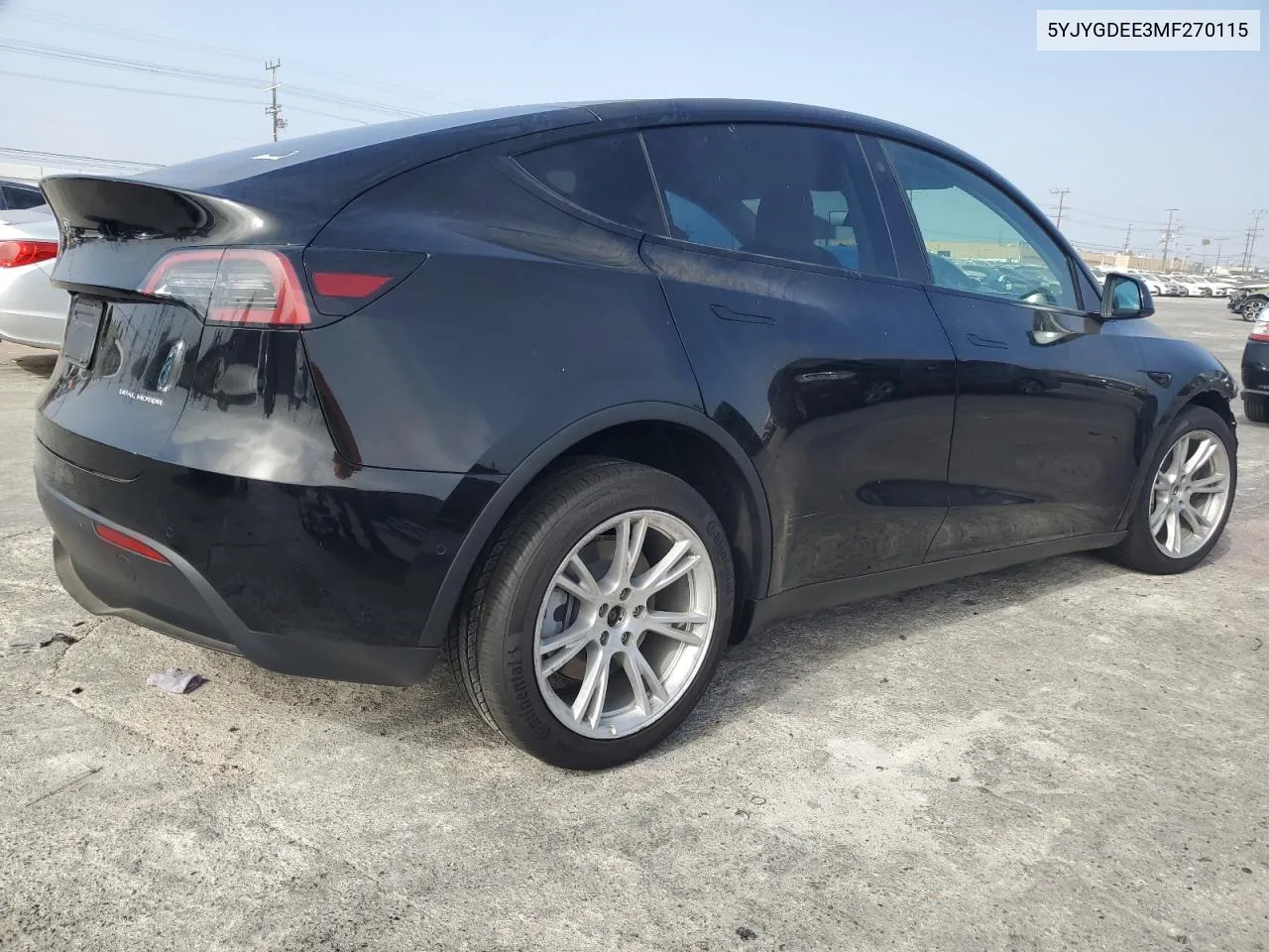 2021 Tesla Model Y VIN: 5YJYGDEE3MF270115 Lot: 72998584