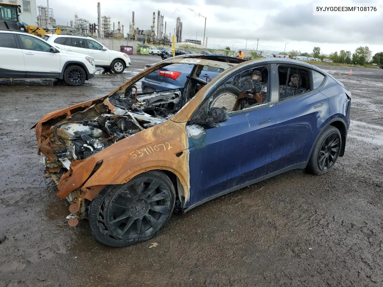 5YJYGDEE3MF108176 2021 Tesla Model Y