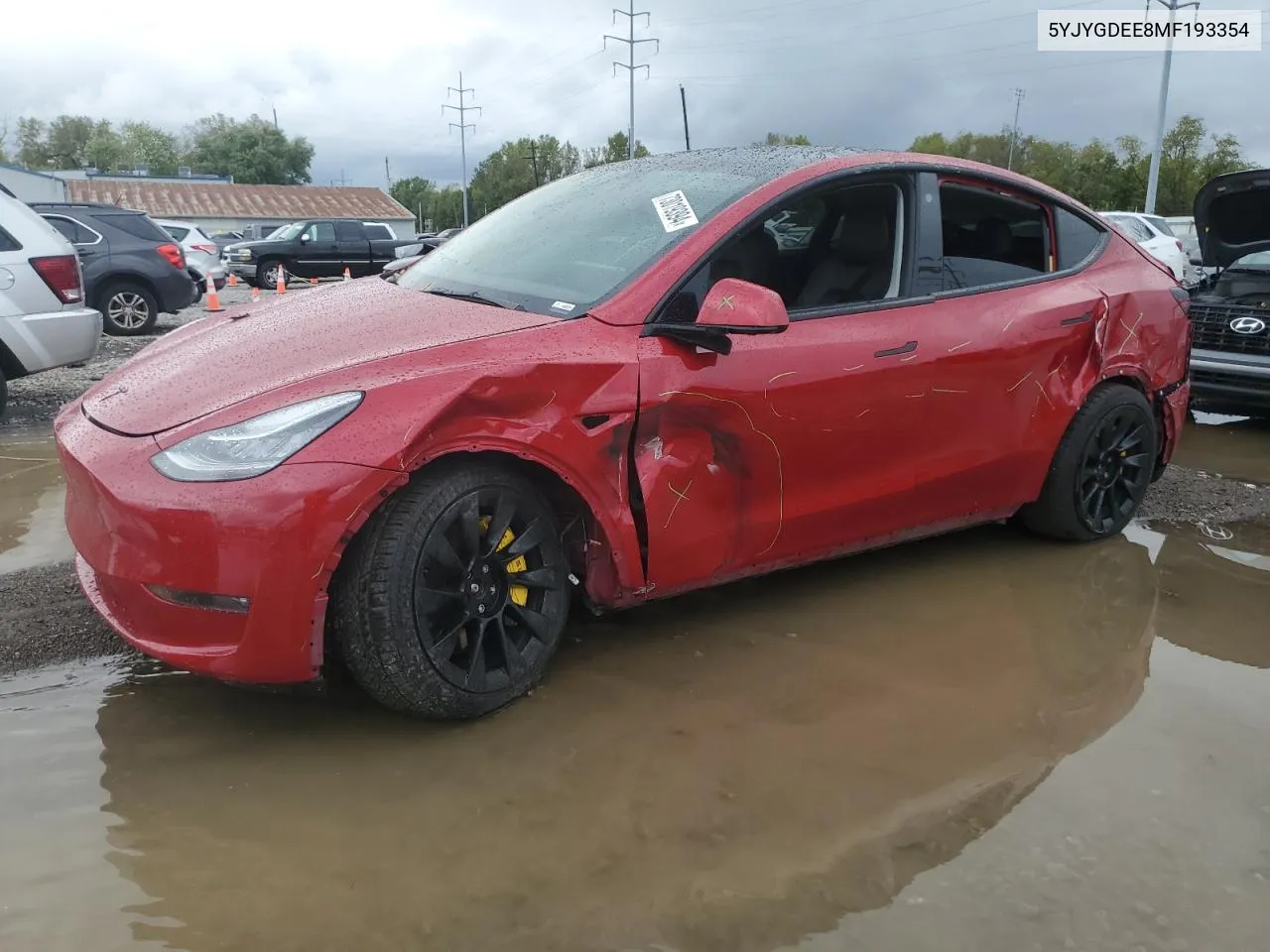 5YJYGDEE8MF193354 2021 Tesla Model Y