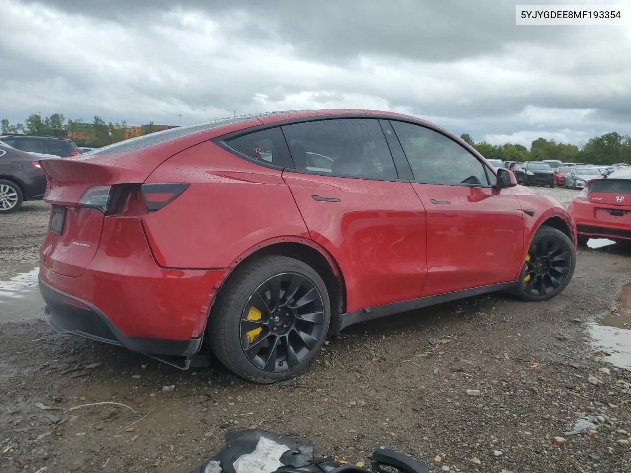 5YJYGDEE8MF193354 2021 Tesla Model Y