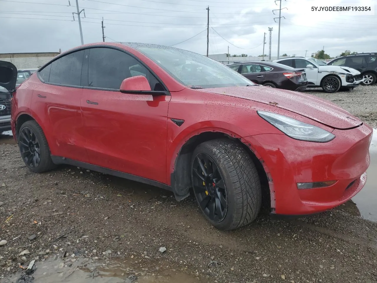 5YJYGDEE8MF193354 2021 Tesla Model Y