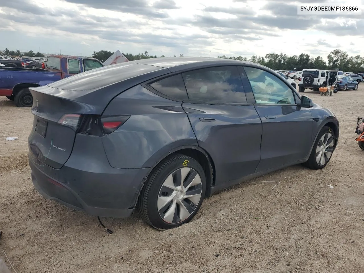 2021 Tesla Model Y VIN: 5YJYGDEE0MF186866 Lot: 73173114