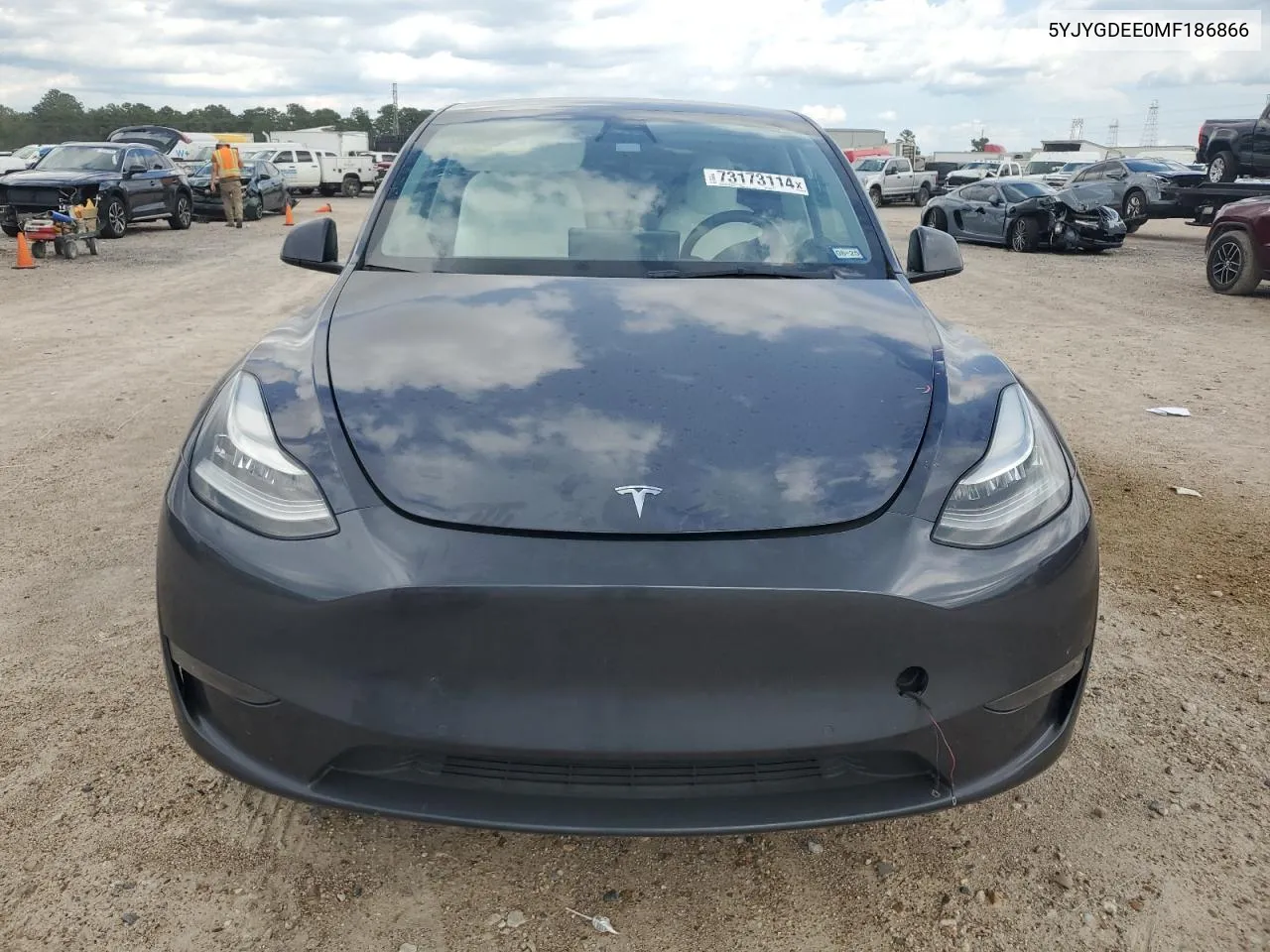 5YJYGDEE0MF186866 2021 Tesla Model Y