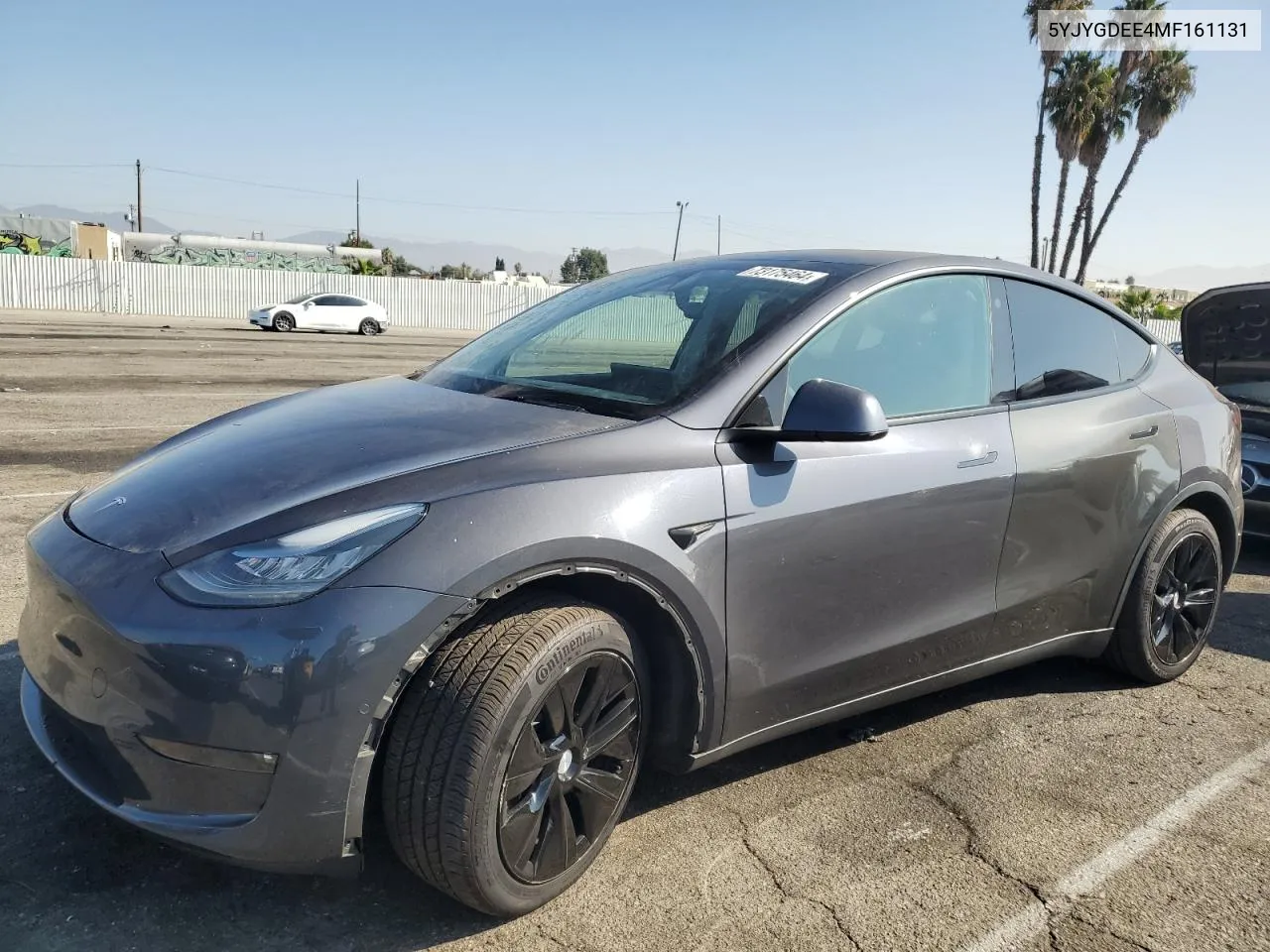 2021 Tesla Model Y VIN: 5YJYGDEE4MF161131 Lot: 73175464