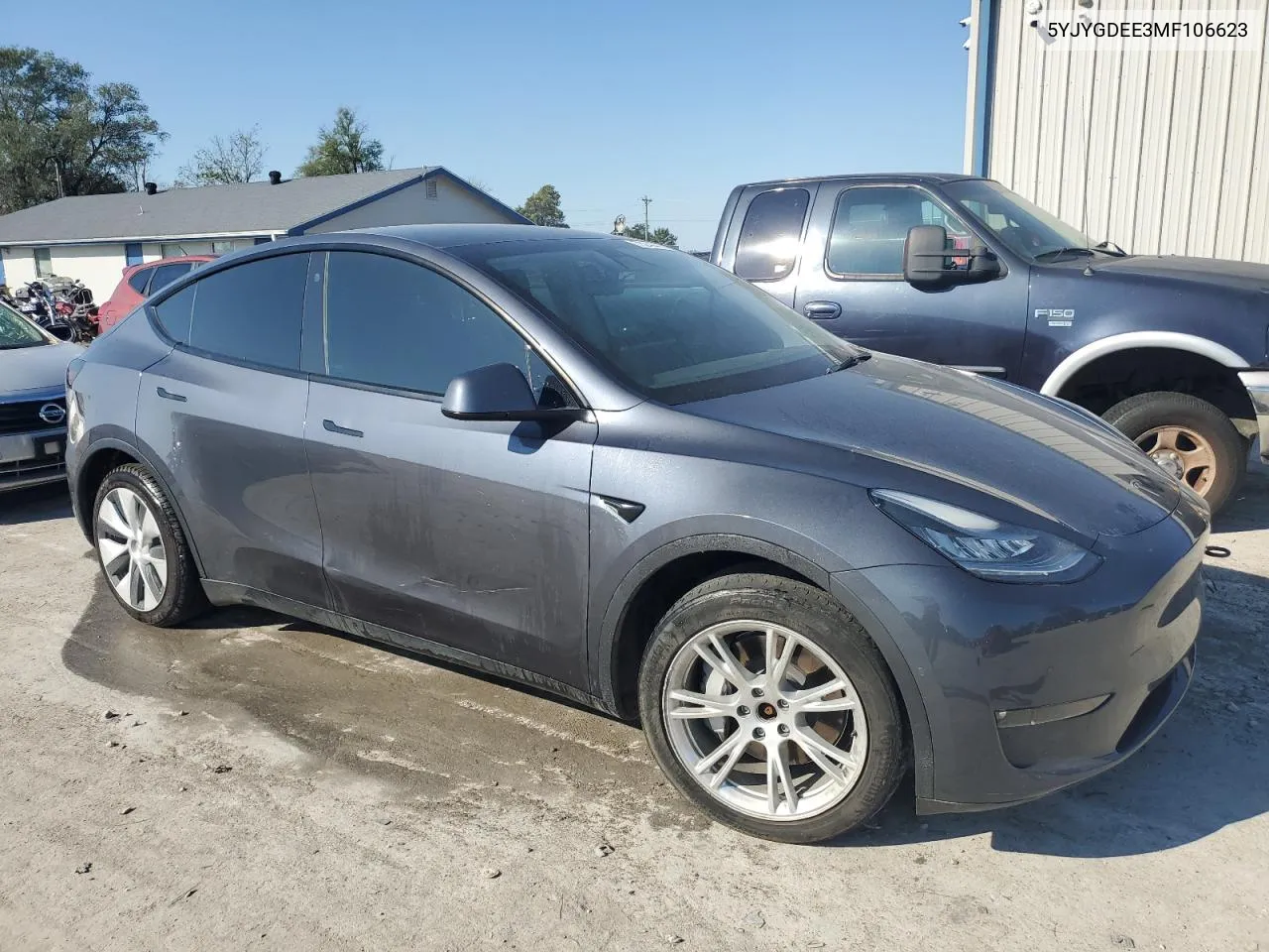 2021 Tesla Model Y VIN: 5YJYGDEE3MF106623 Lot: 73244484